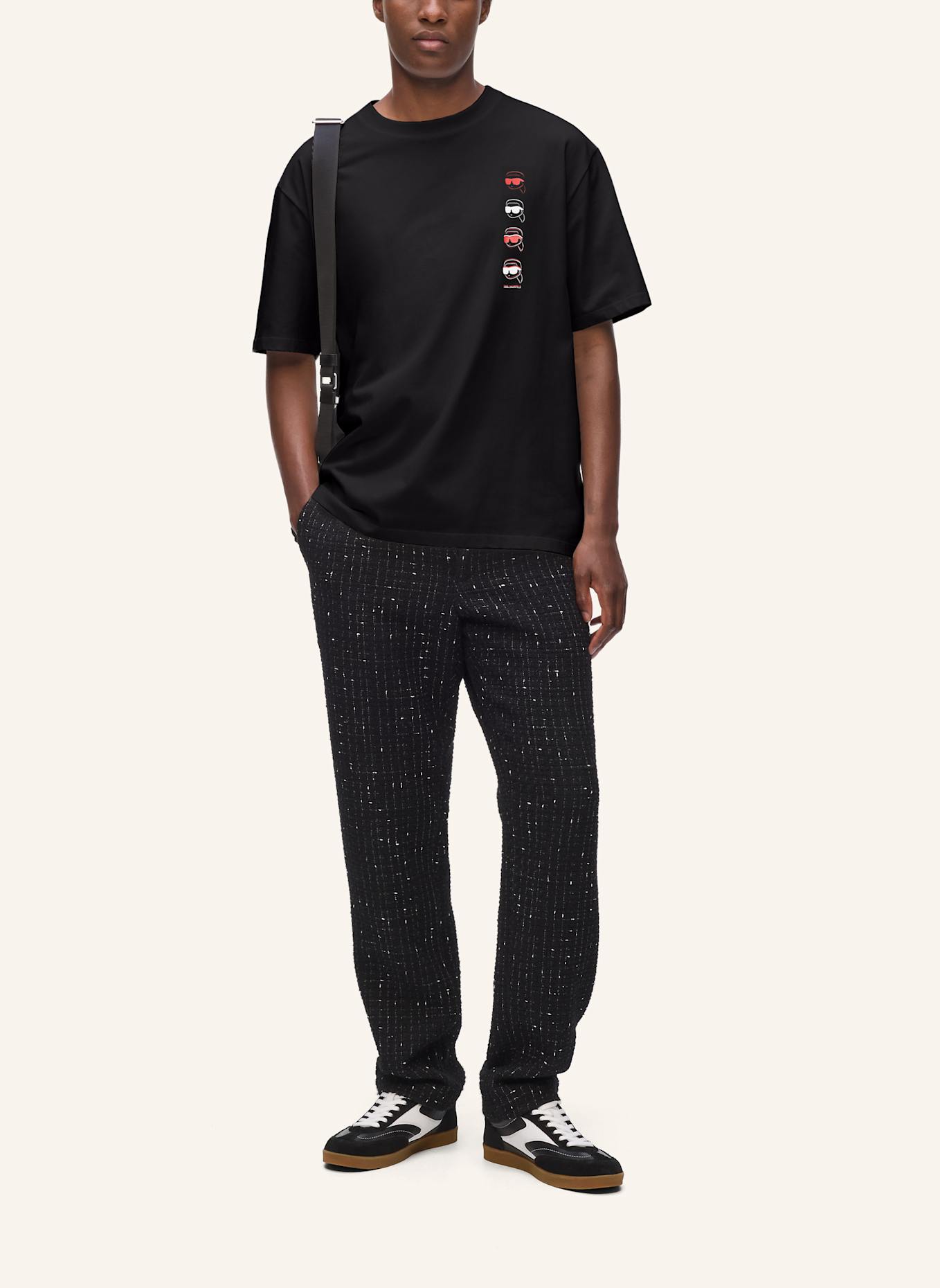 KARL LAGERFELD T-shirt: SCHWARZ