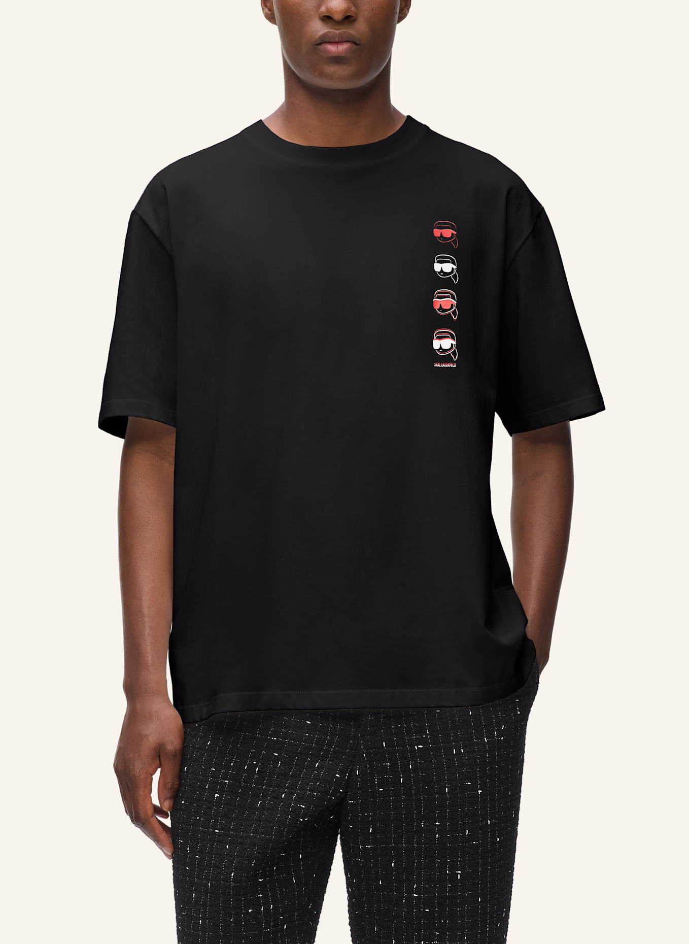 KARL LAGERFELD T-shirt: SCHWARZ