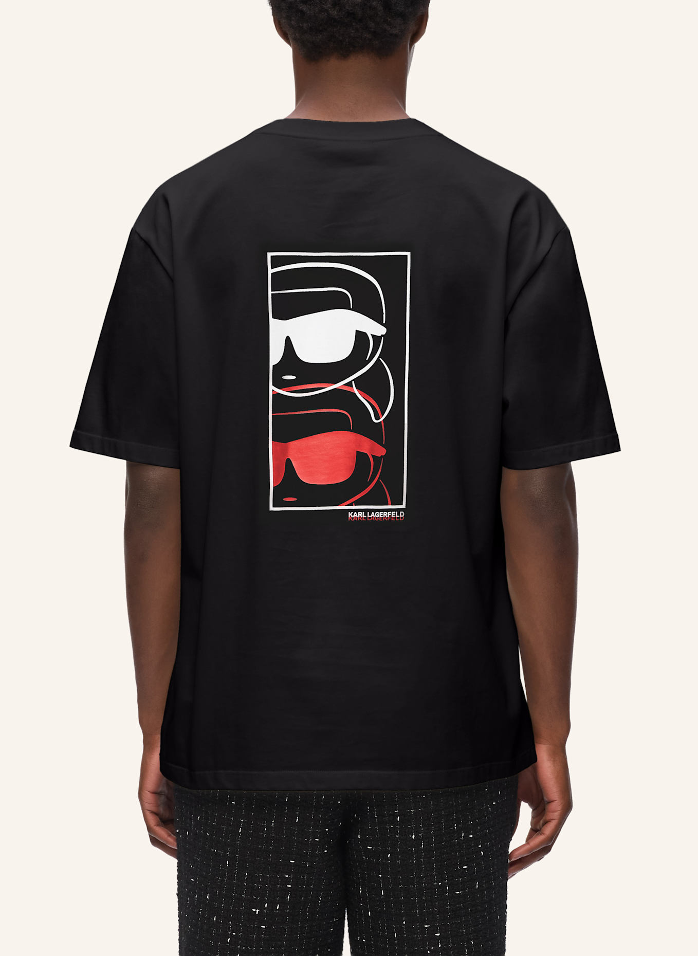 KARL LAGERFELD T-shirt: SCHWARZ