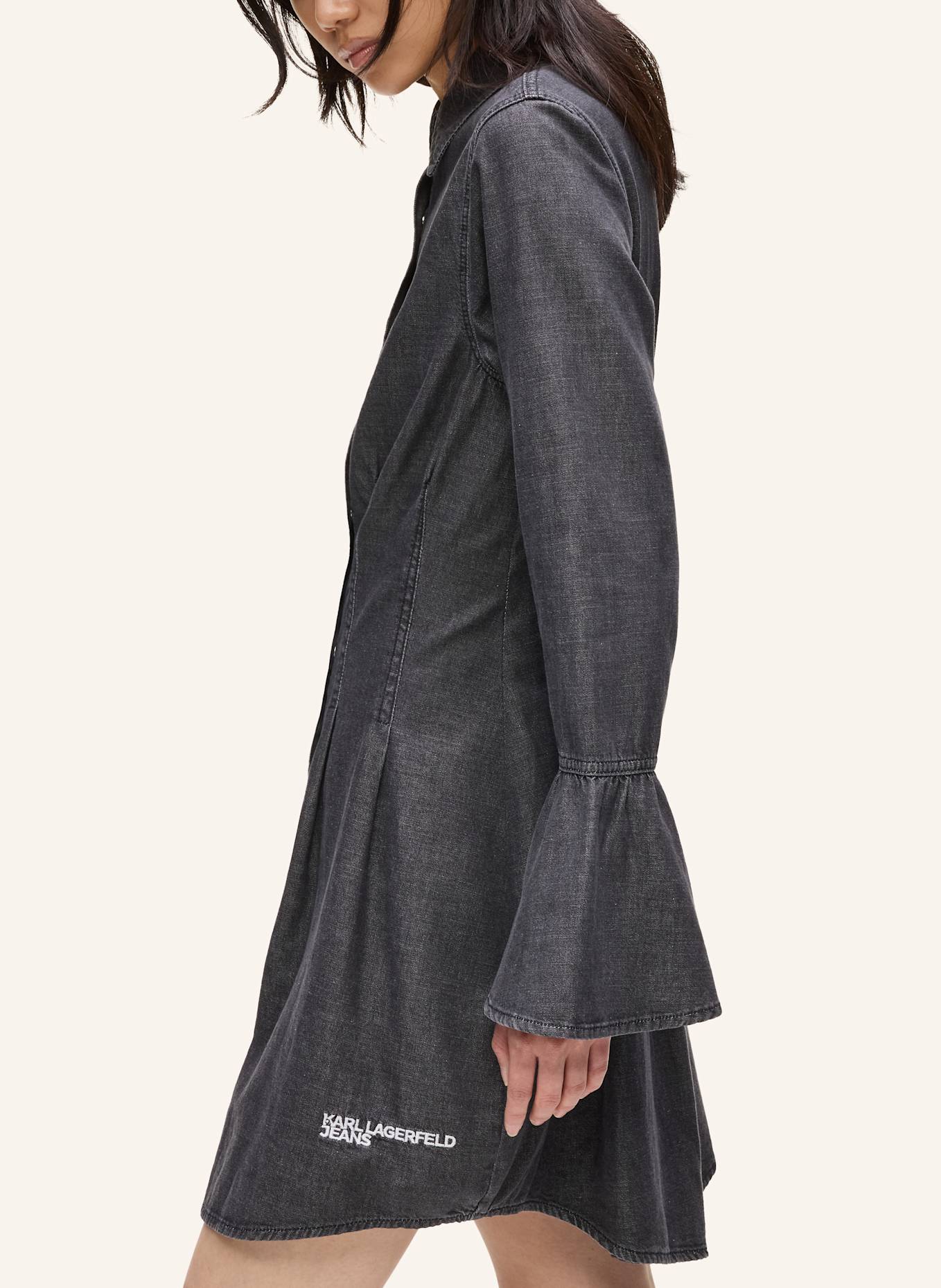 KARL LAGERFELD JEANS Kleid: SCHWARZ
