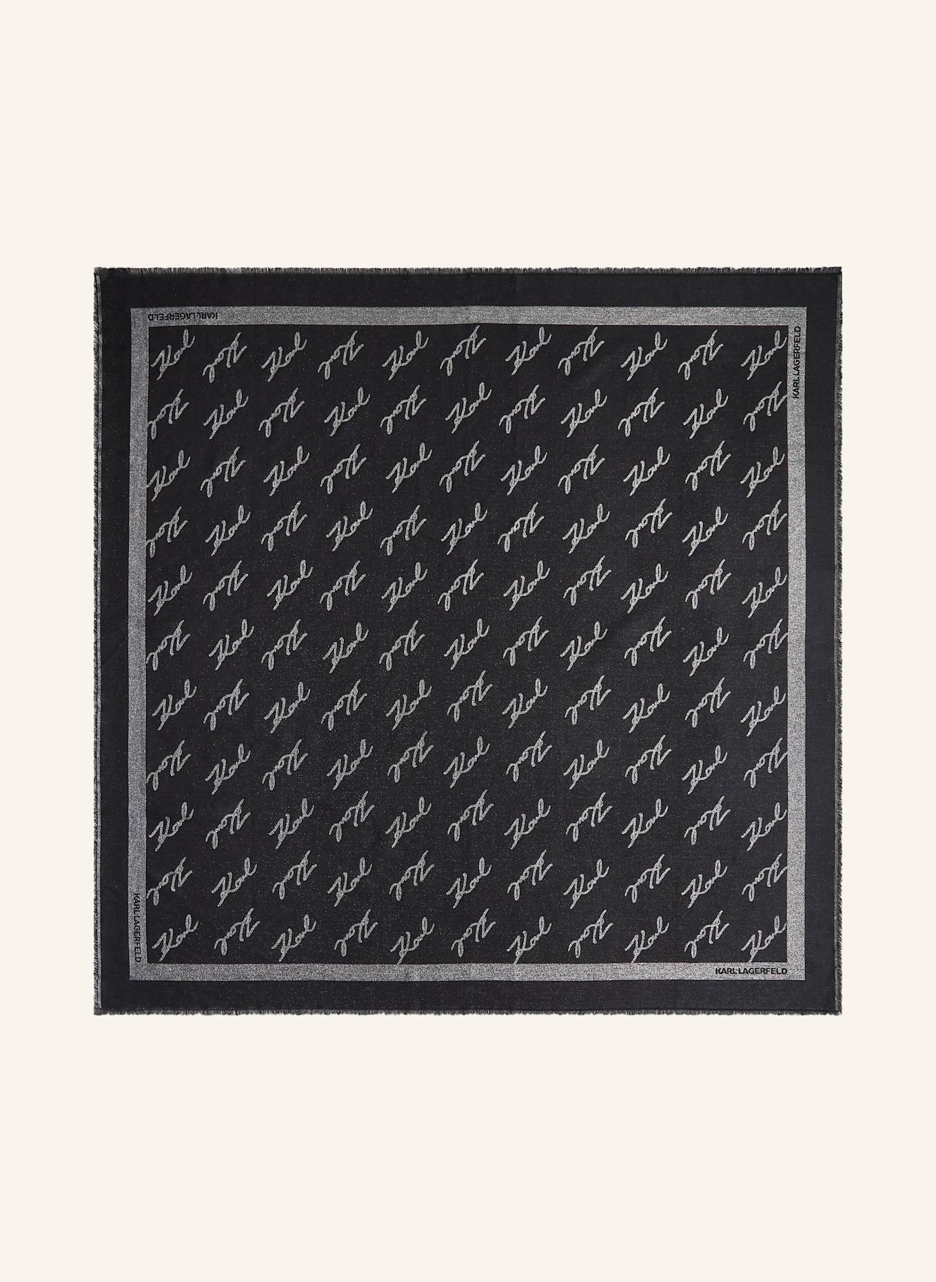 KARL LAGERFELD Schal: SCHWARZ