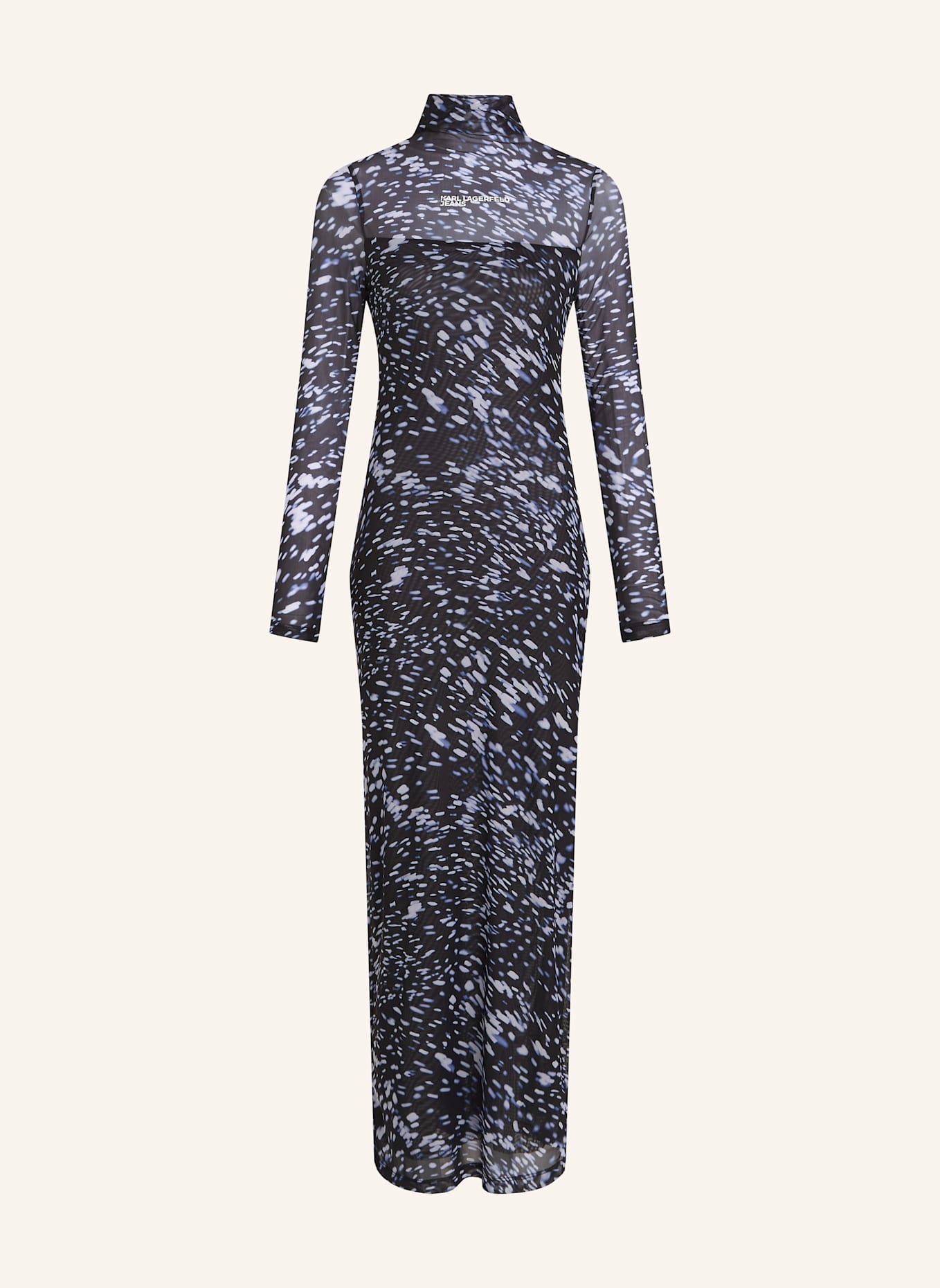 KARL LAGERFELD JEANS Kleid: SCHWARZ/ BLAU