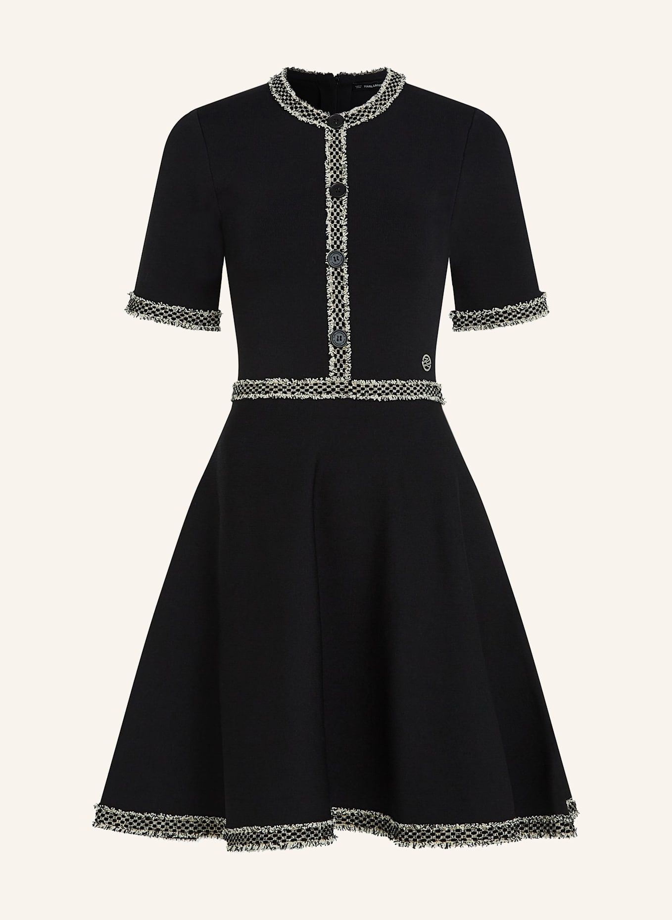 KARL LAGERFELD Kleid: SCHWARZ