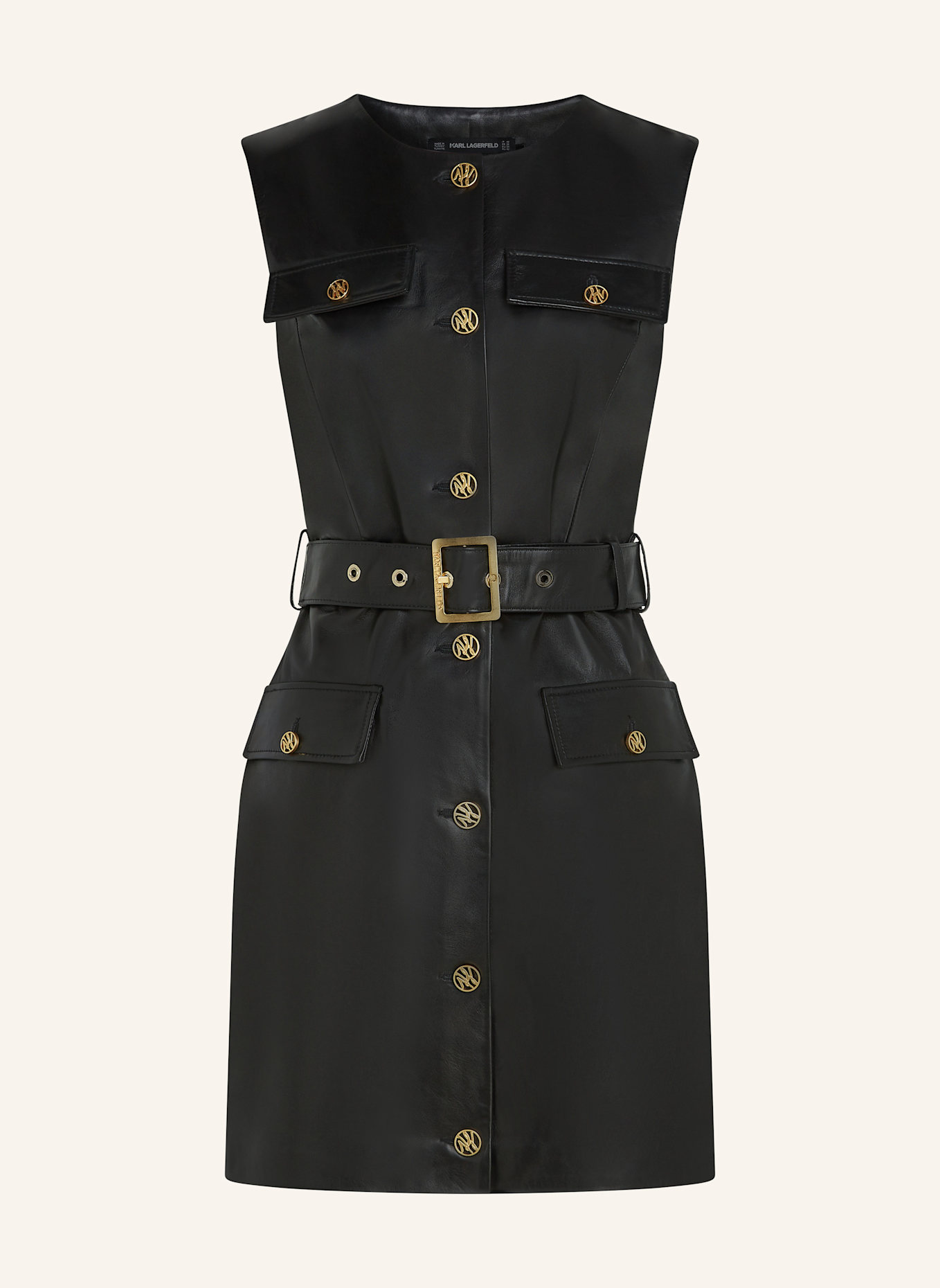 KARL LAGERFELD Kleid: SCHWARZ