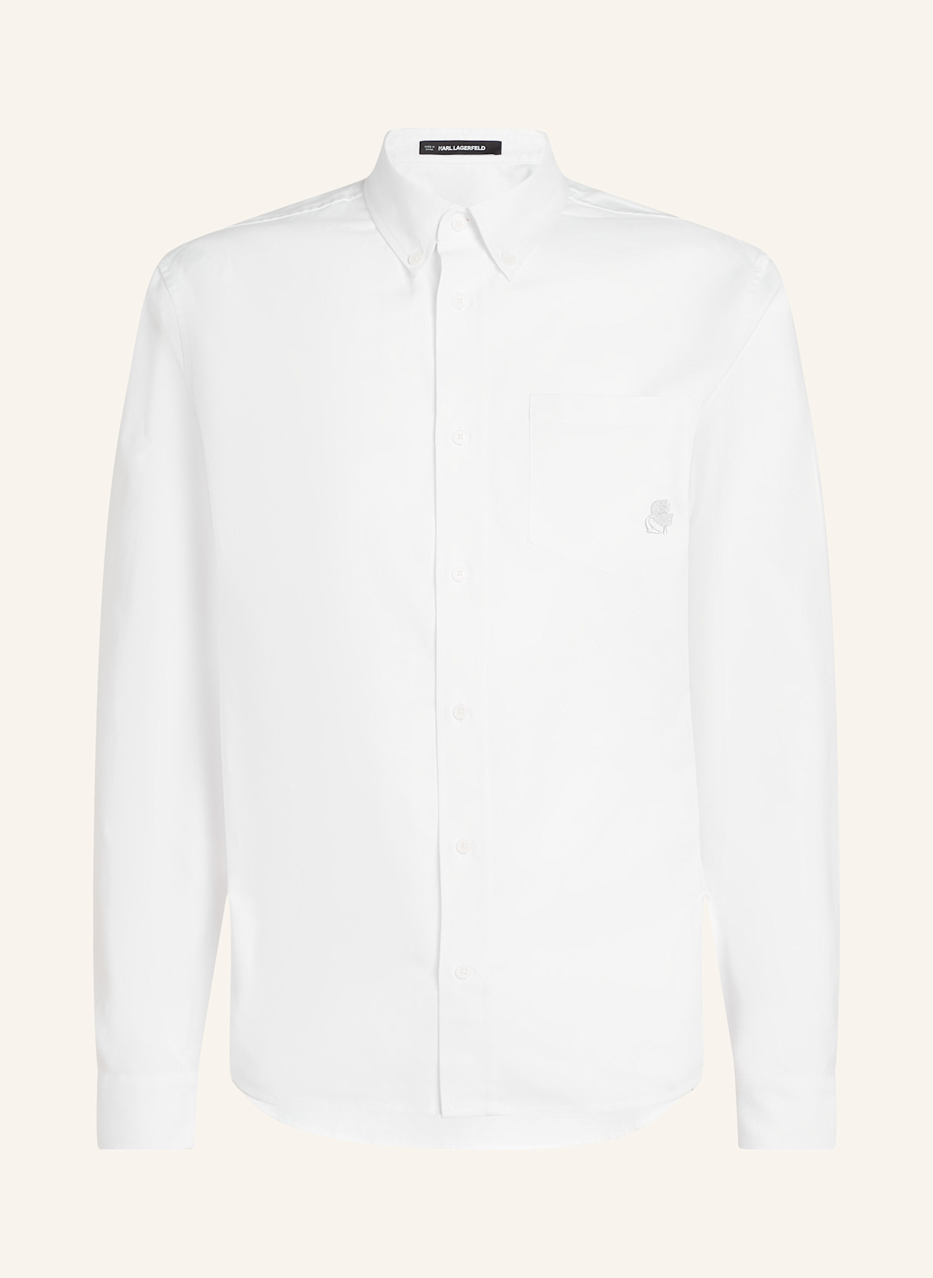KARL LAGERFELD Hemd: WEISS
