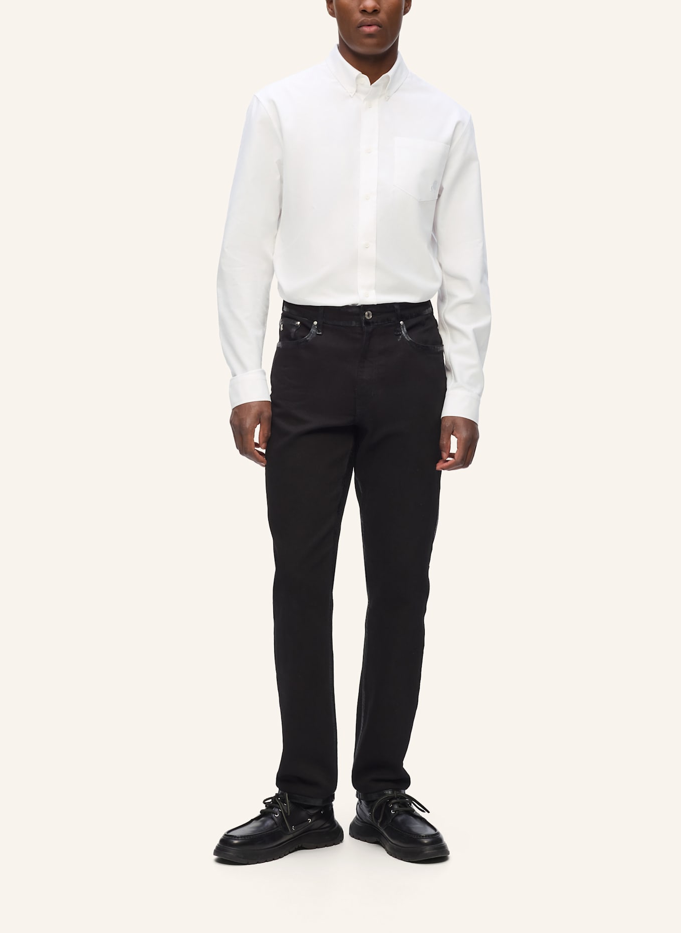 KARL LAGERFELD Hemd: WEISS