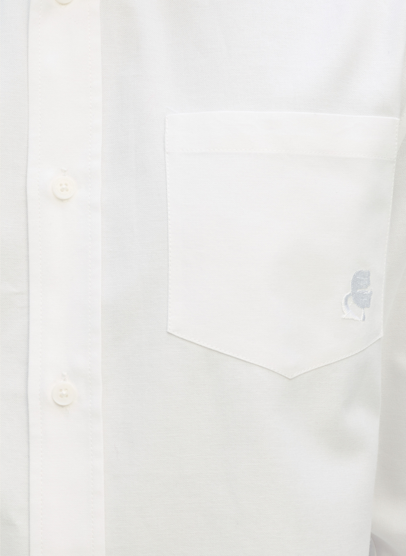 KARL LAGERFELD Hemd: WEISS