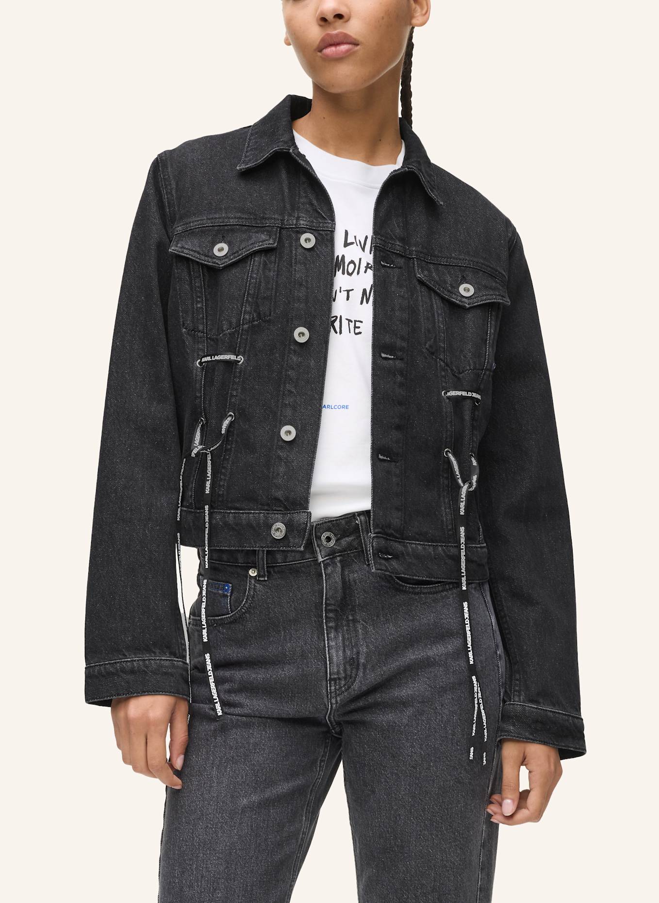 KARL LAGERFELD JEANS Jacke: SCHWARZ