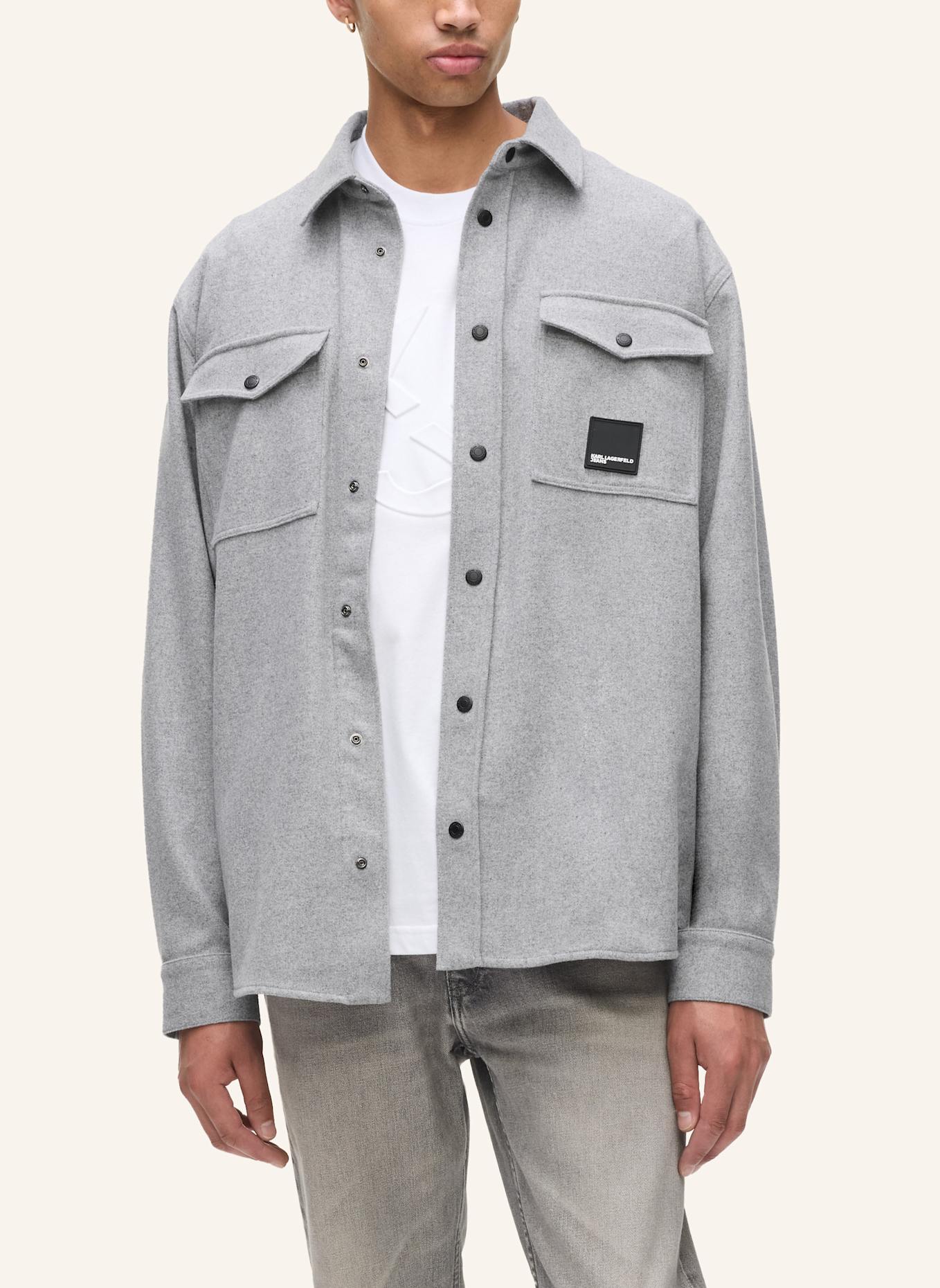 KARL LAGERFELD JEANS Hemd: GRAU
