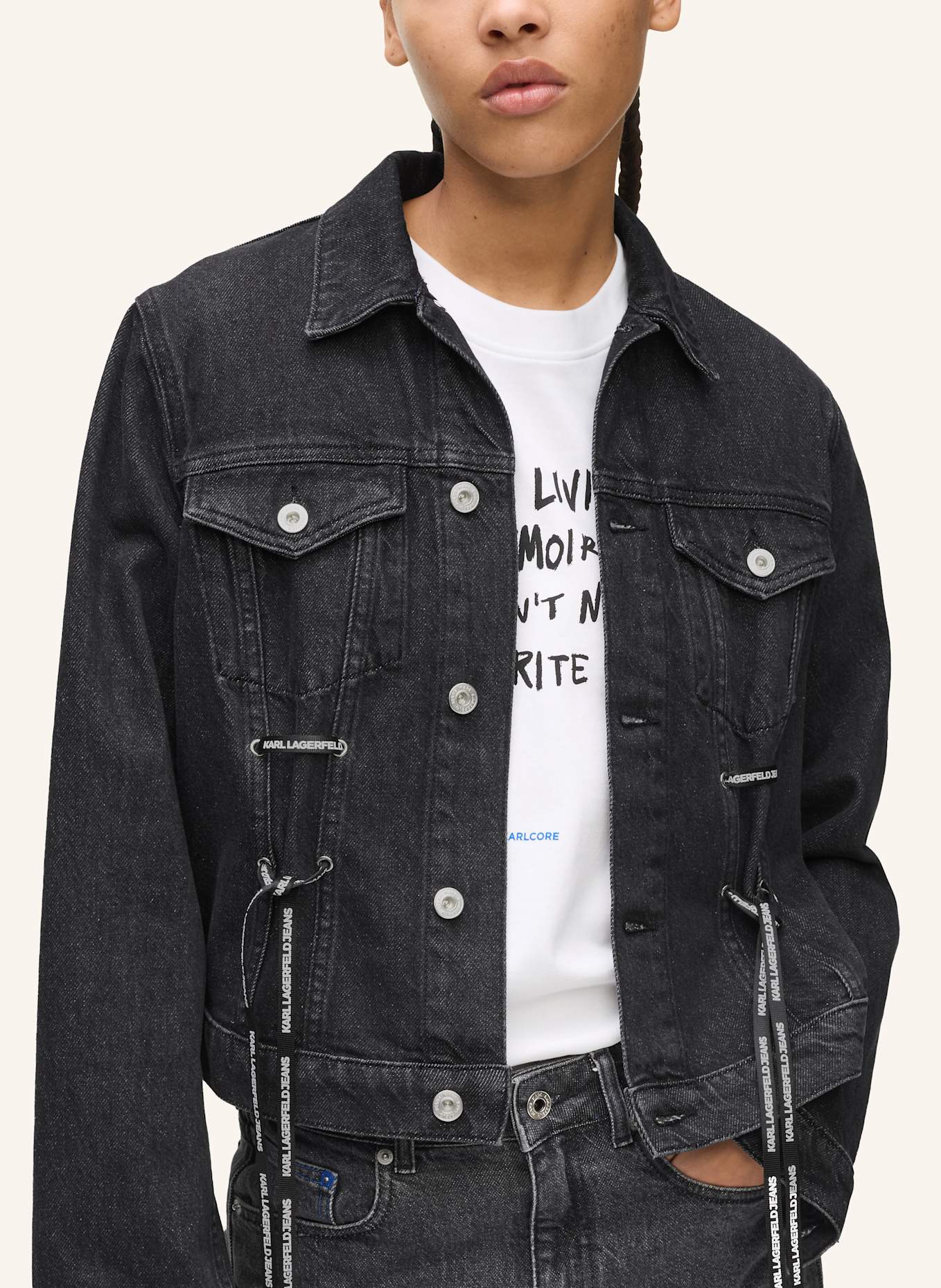 KARL LAGERFELD JEANS Jacke: SCHWARZ
