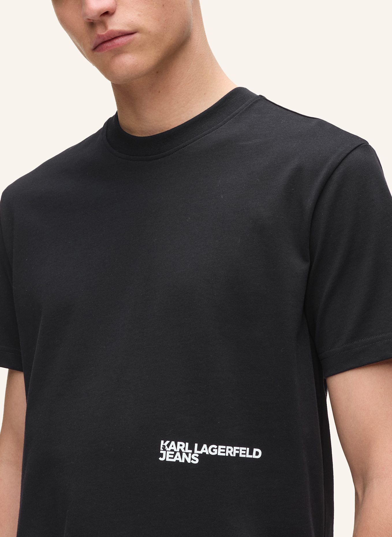 KARL LAGERFELD JEANS T-shirt: SCHWARZ
