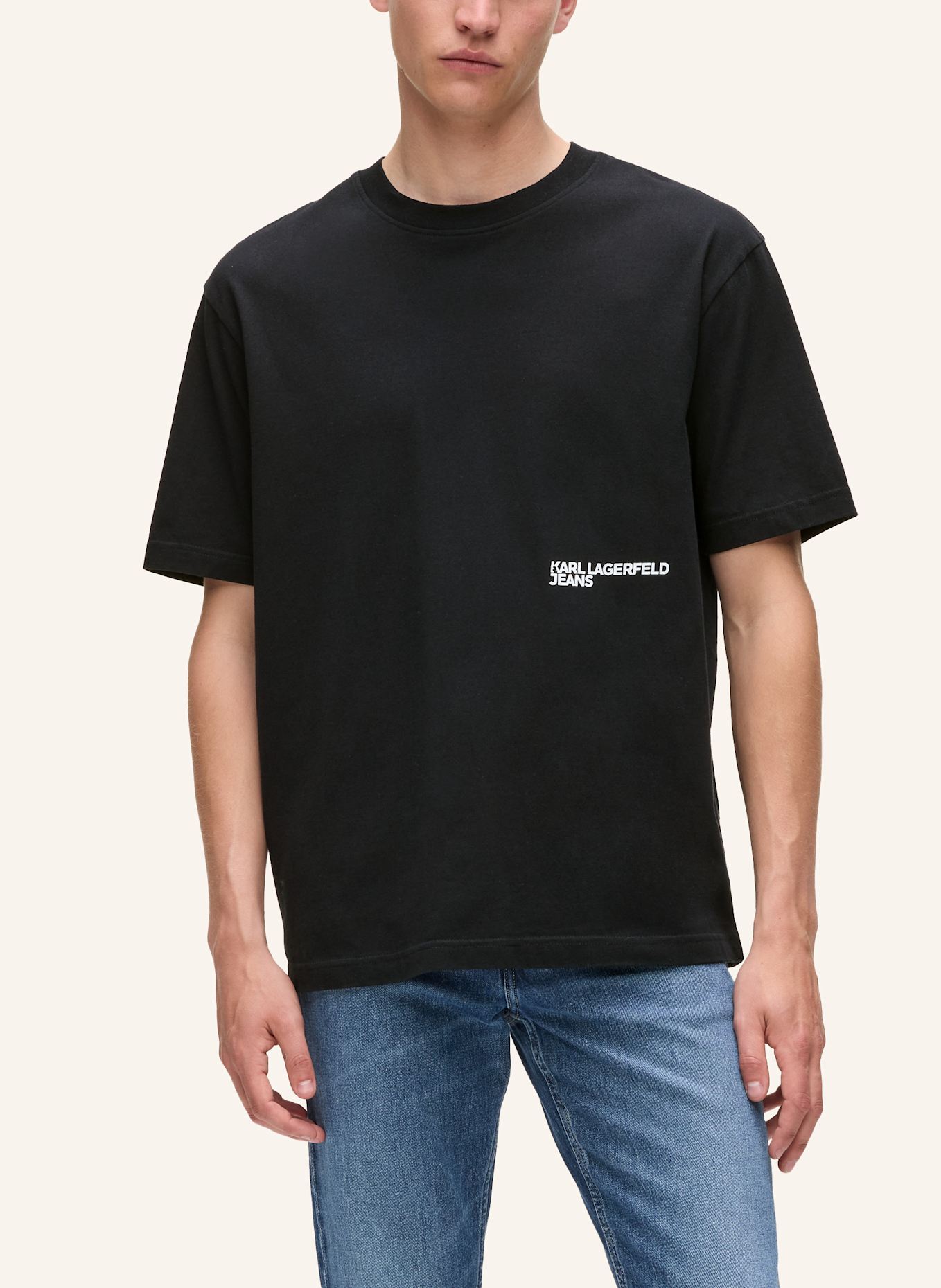 KARL LAGERFELD JEANS T-shirt: SCHWARZ