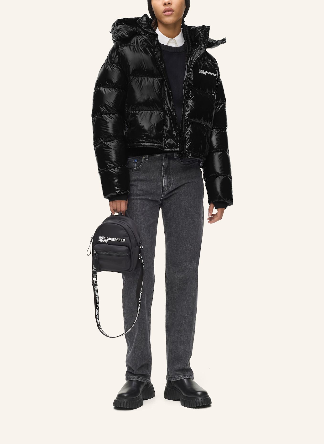 KARL LAGERFELD JEANS Jacke: SCHWARZ