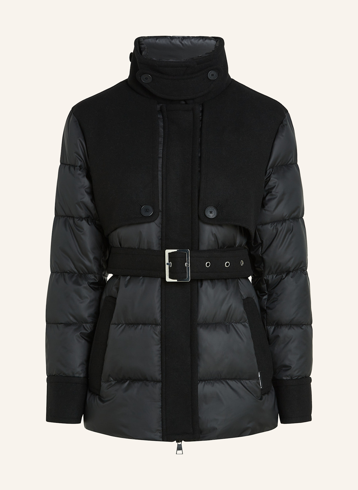 KARL LAGERFELD Mantel: SCHWARZ