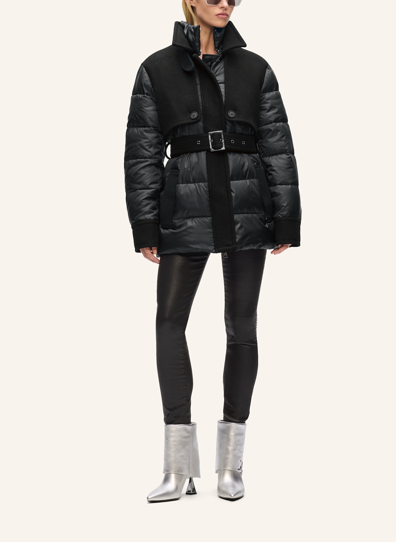 KARL LAGERFELD Mantel: SCHWARZ