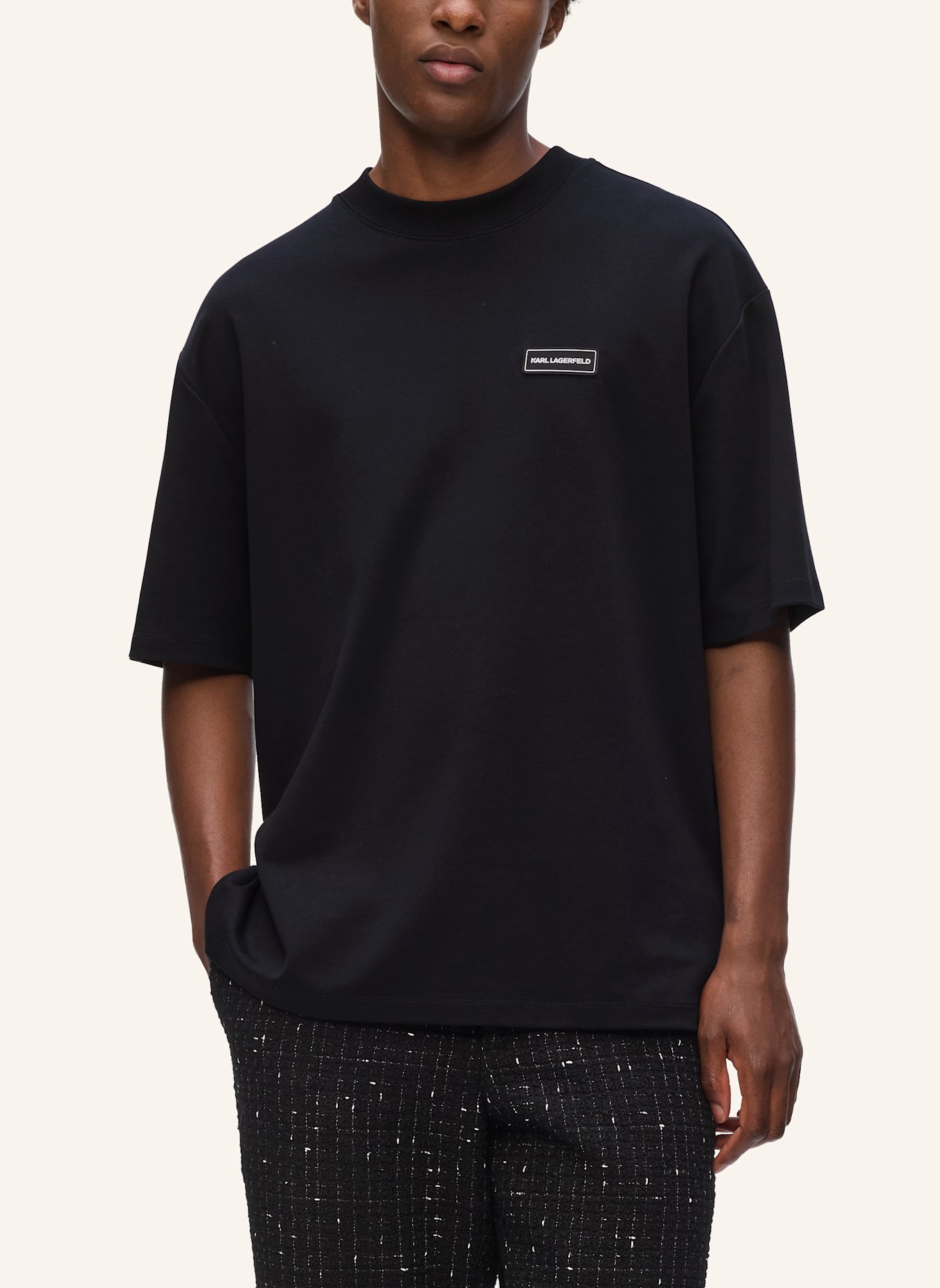 KARL LAGERFELD T-shirt: SCHWARZ