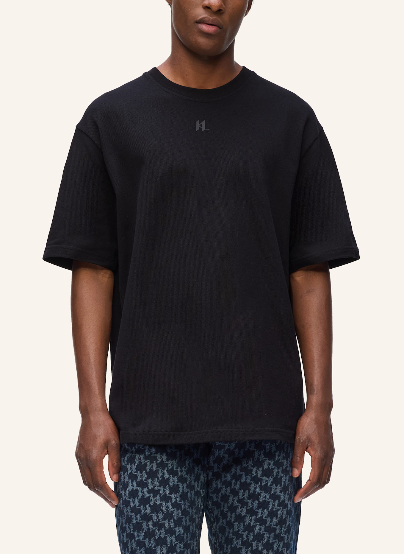 KARL LAGERFELD T-shirt: SCHWARZ