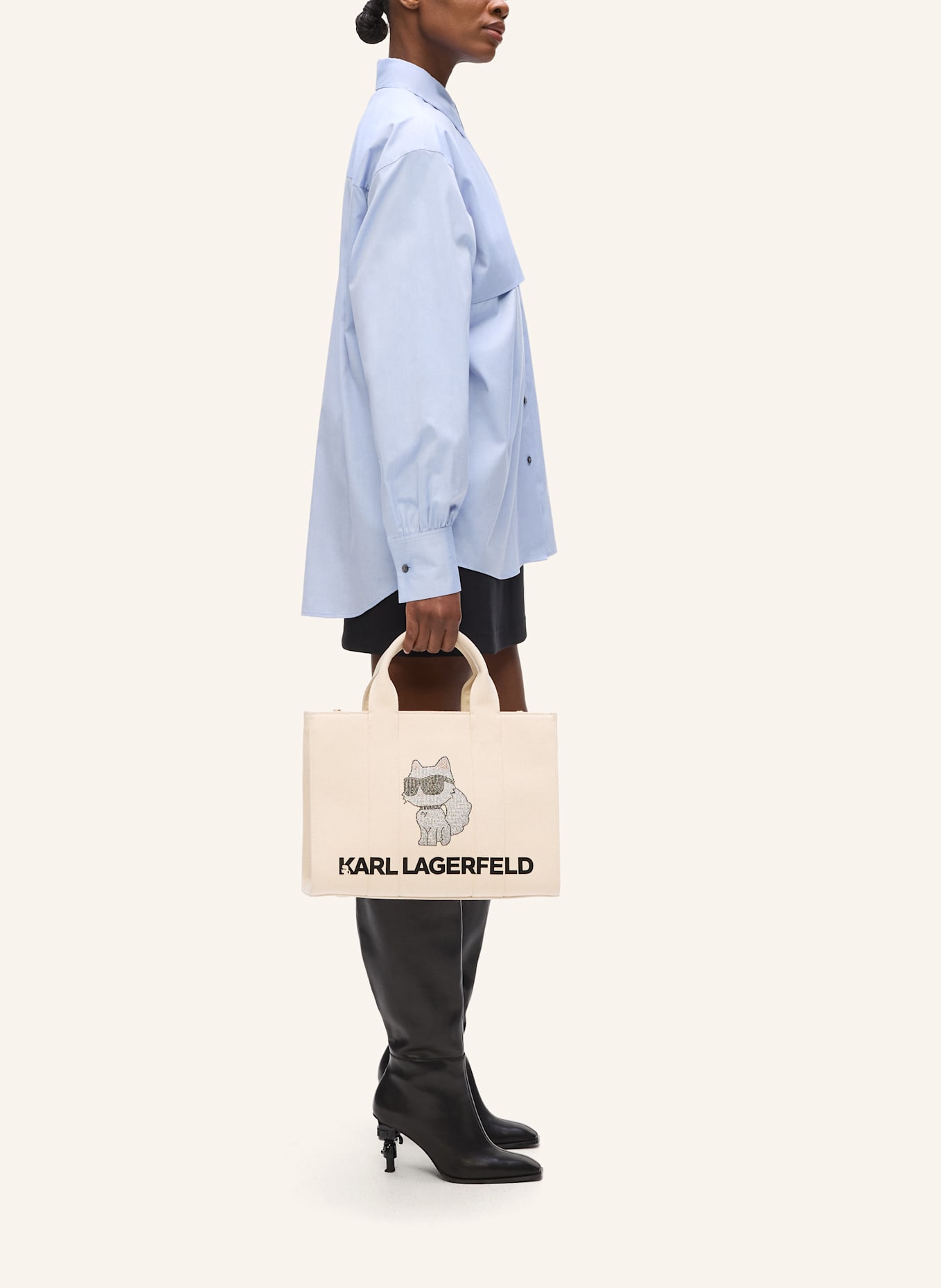 KARL LAGERFELD Shopper: BEIGE