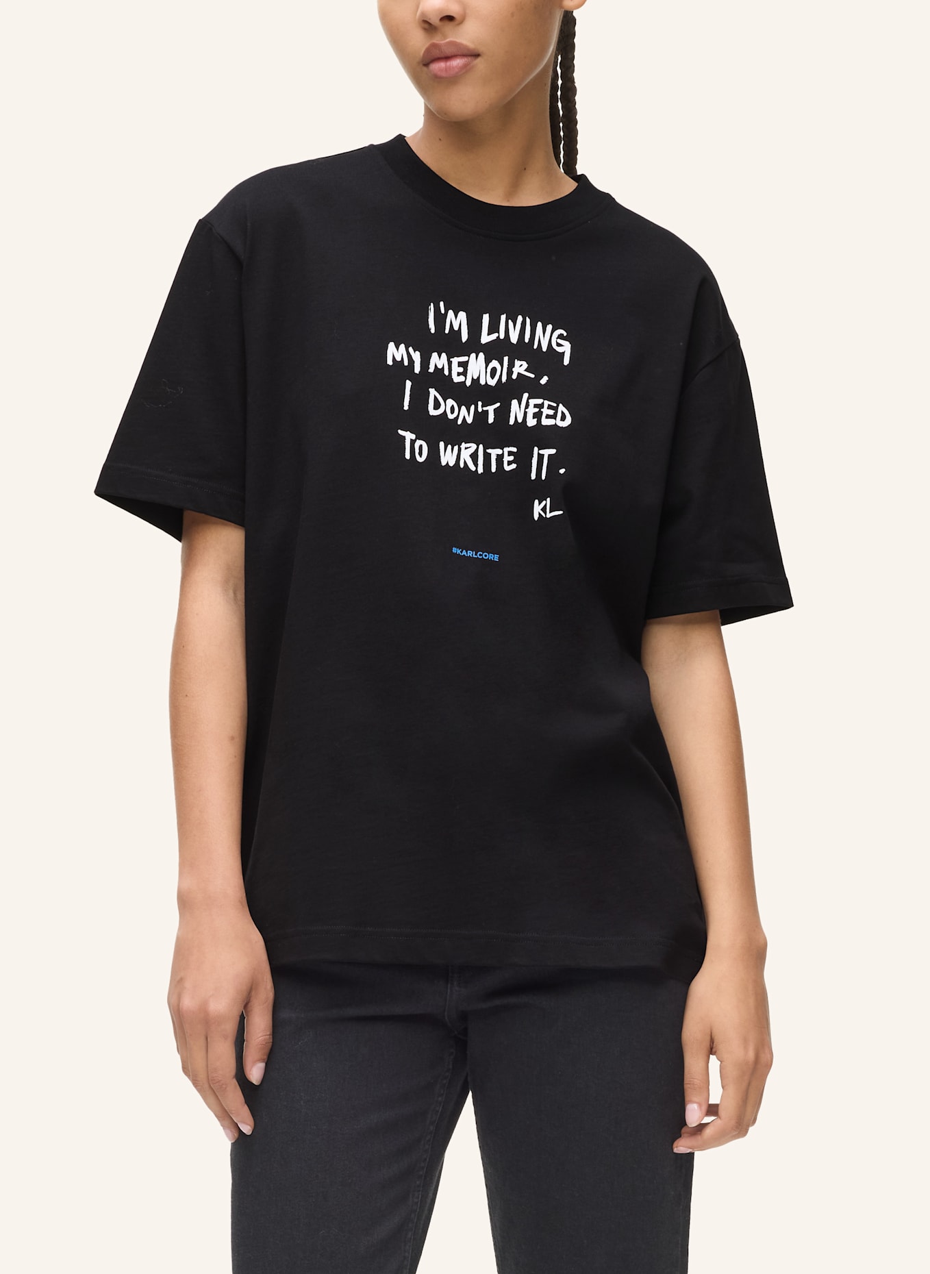 KARL LAGERFELD JEANS T-shirt: SCHWARZ