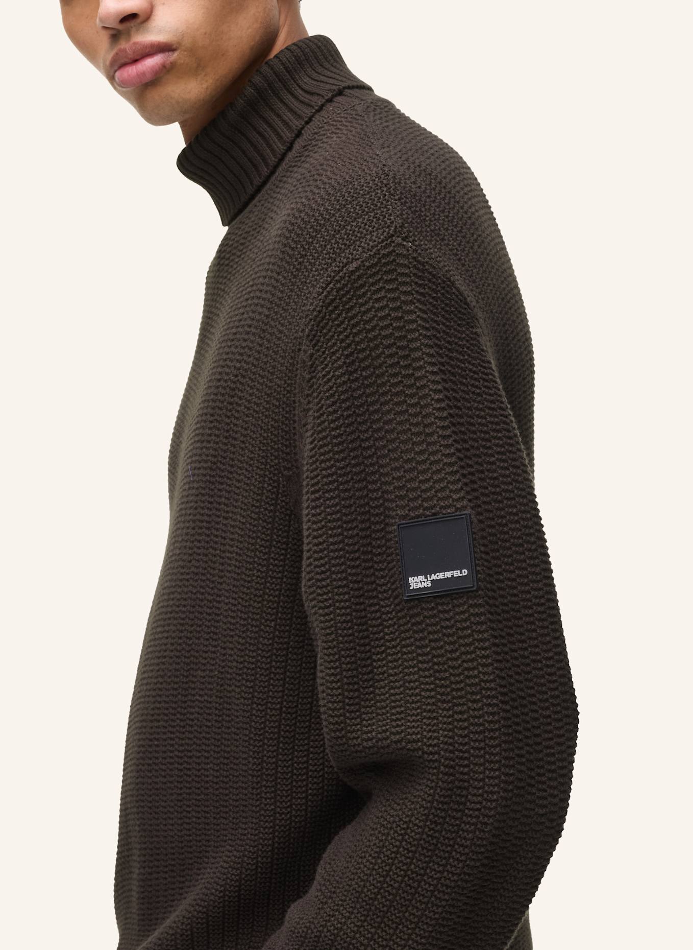 KARL LAGERFELD JEANS Sweatshirt: DUNKELBRAUN