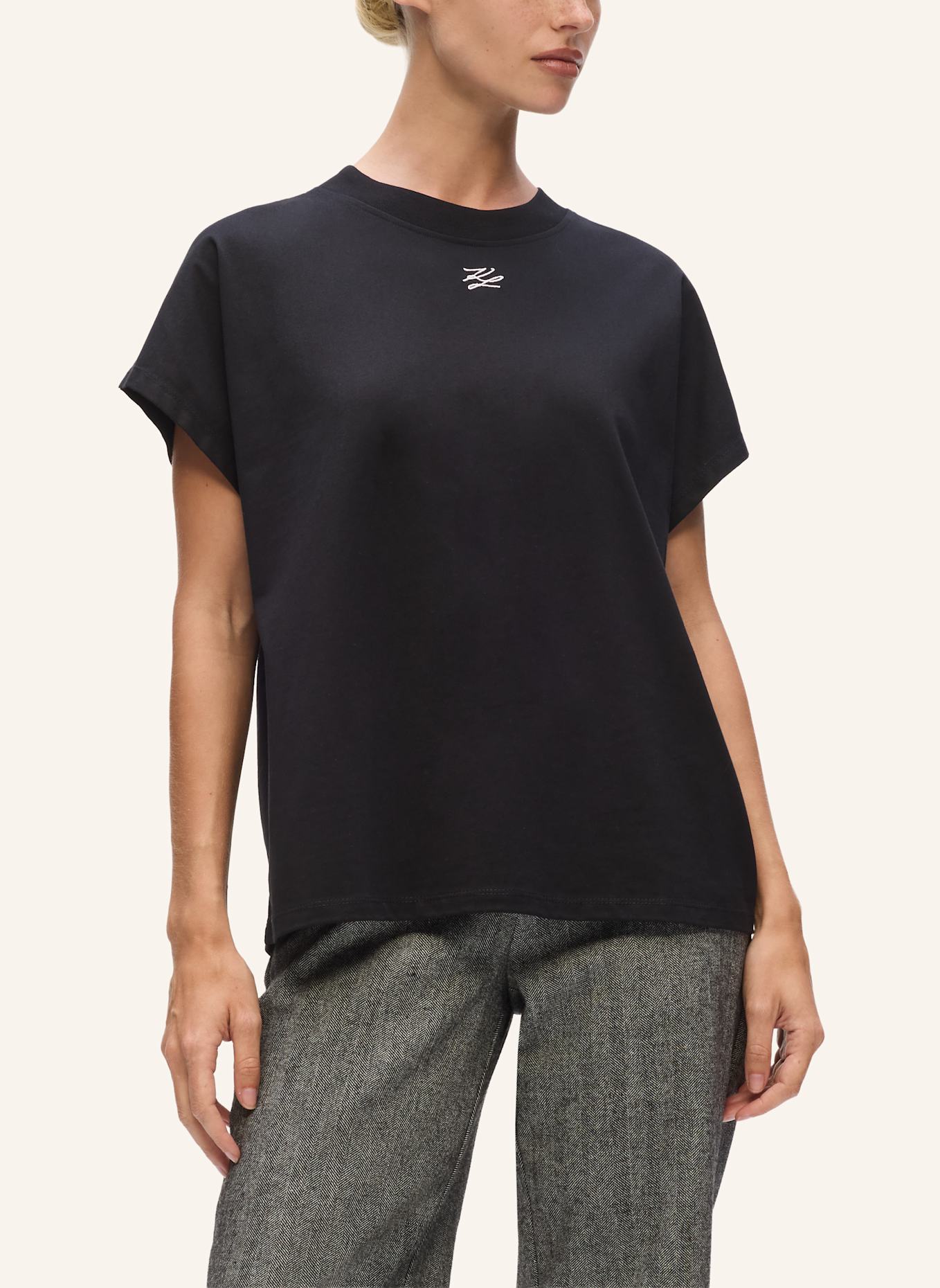 KARL LAGERFELD T-shirt: SCHWARZ