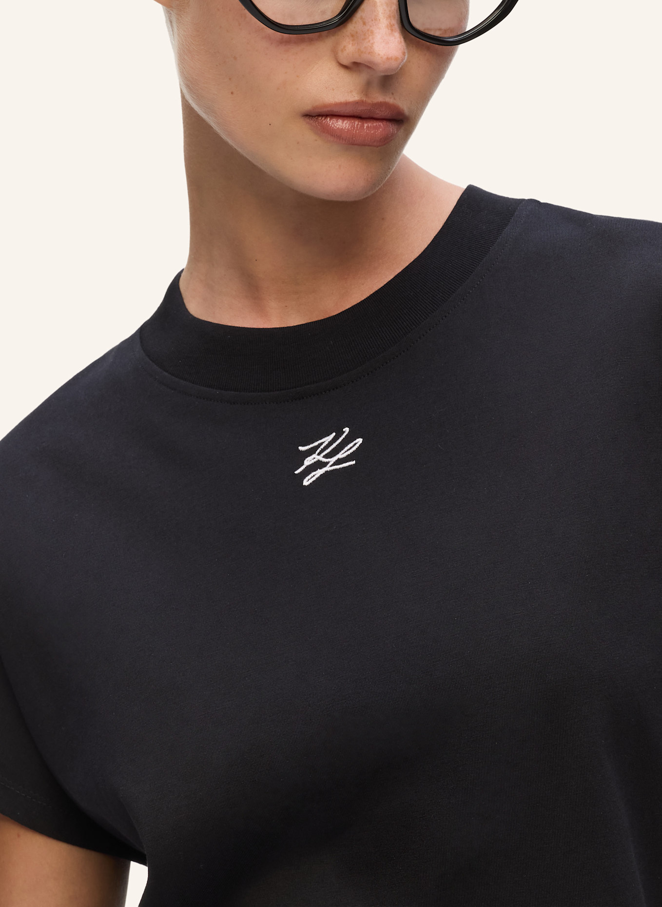 KARL LAGERFELD T-shirt: SCHWARZ