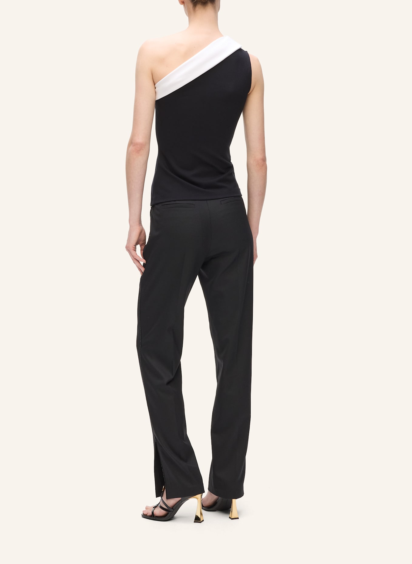 KARL LAGERFELD Top: SCHWARZ