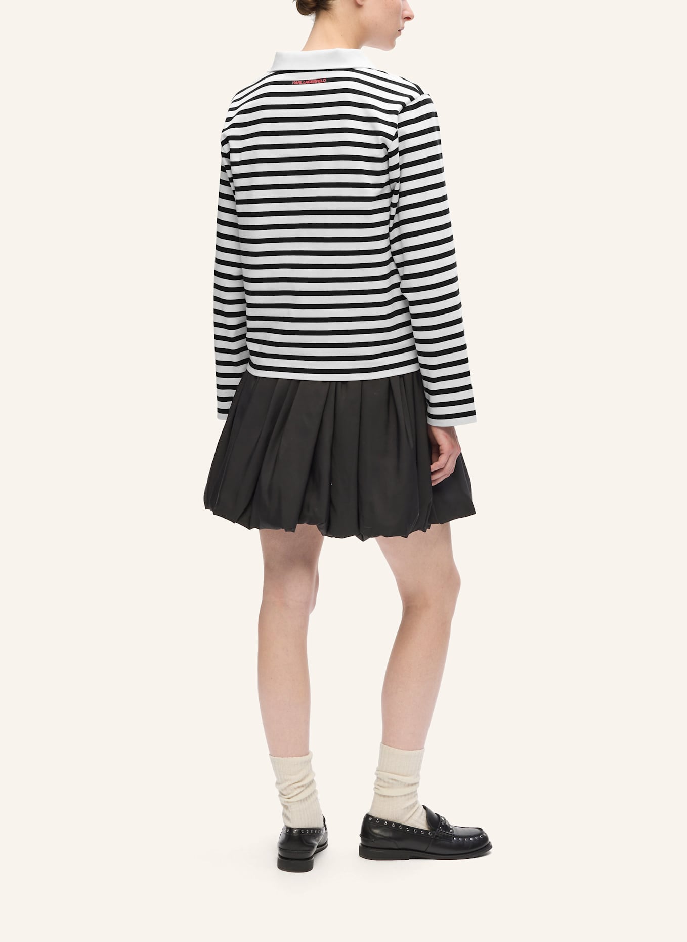 KARL LAGERFELD T-shirt: SCHWARZ/ BEIGE