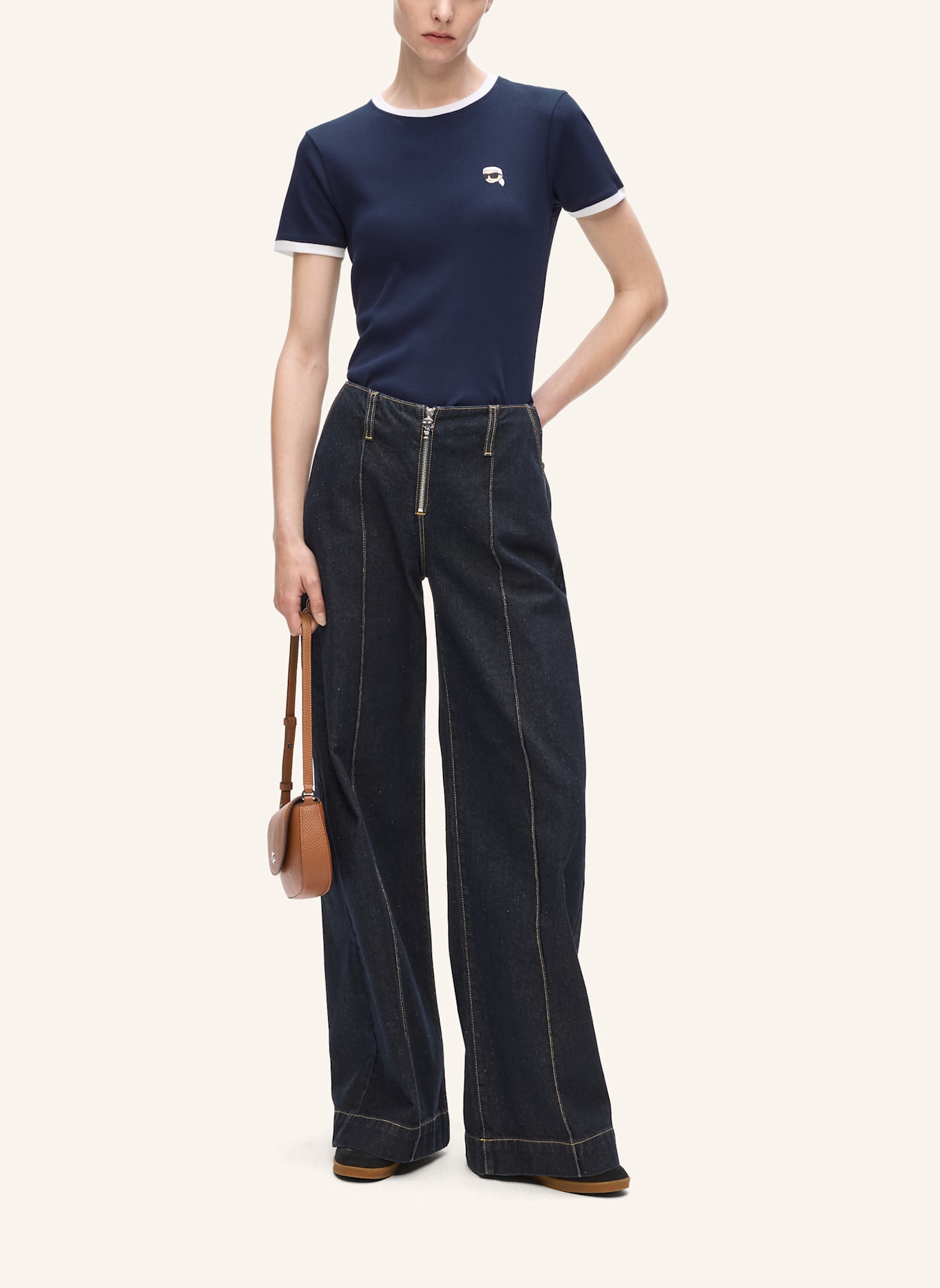 KARL LAGERFELD T-shirt: DUNKELBLAU