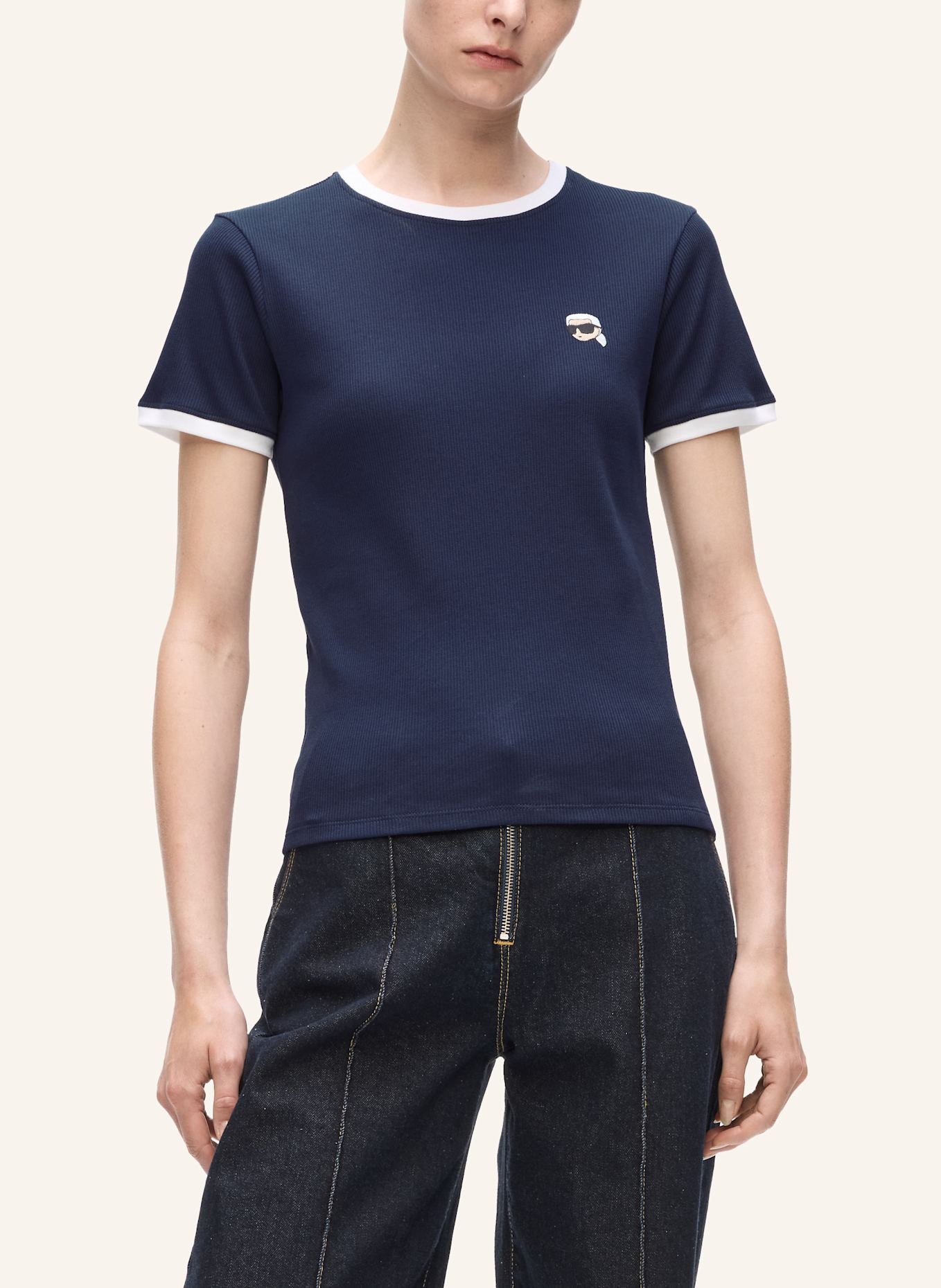 KARL LAGERFELD T-shirt: DUNKELBLAU