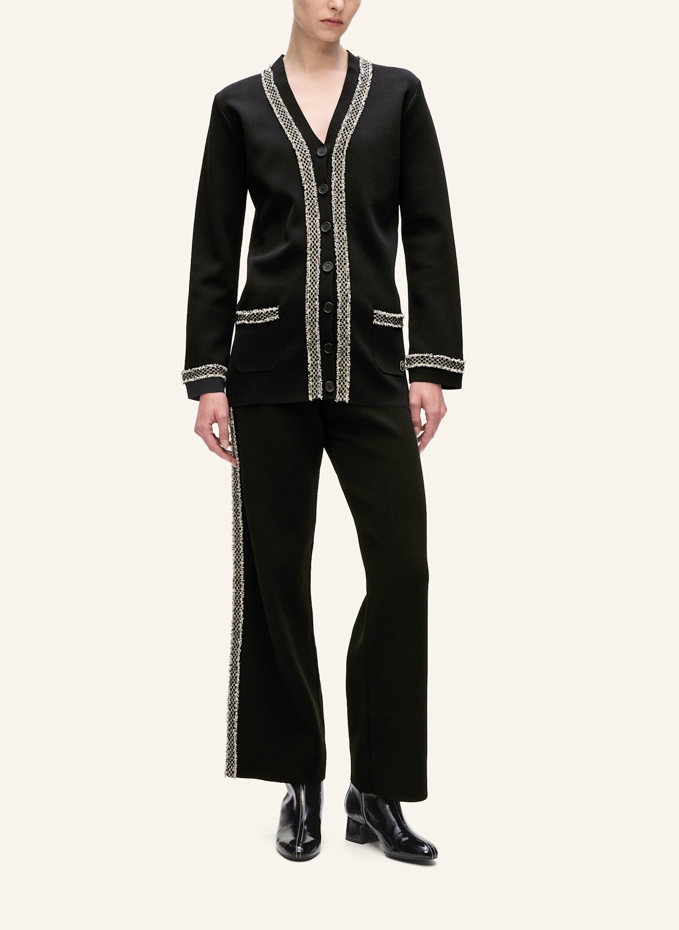 KARL LAGERFELD Top: SCHWARZ