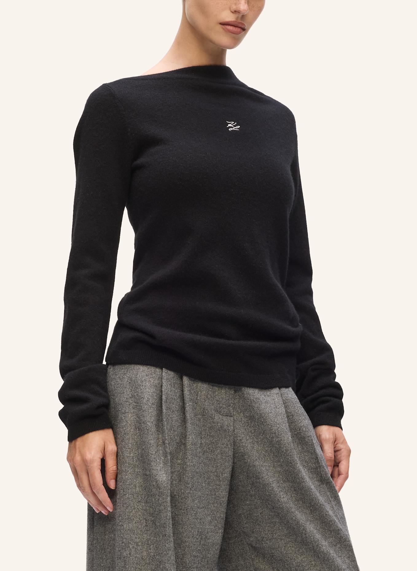 KARL LAGERFELD Top: SCHWARZ