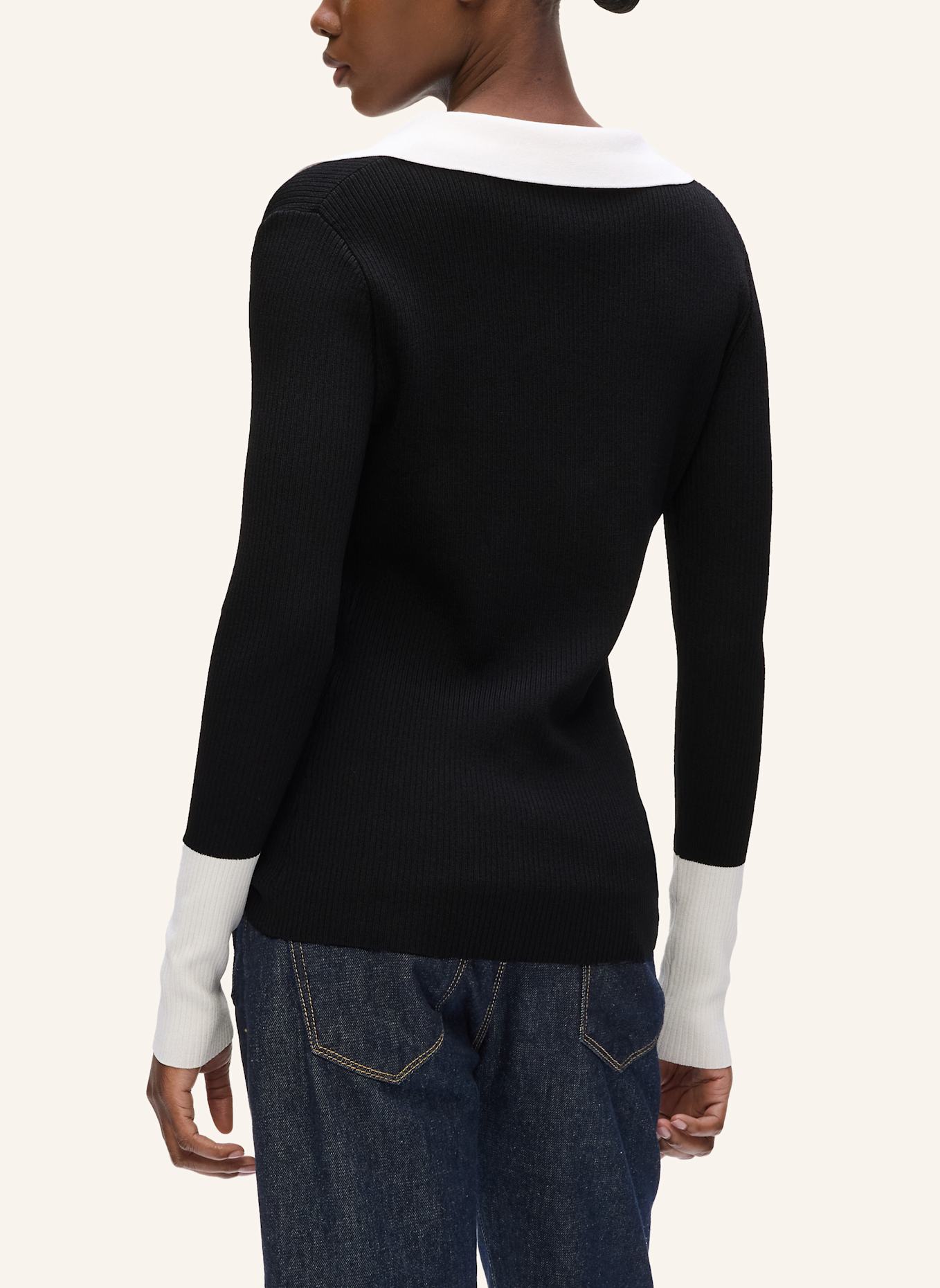 KARL LAGERFELD Top: WEISS/ SCHWARZ