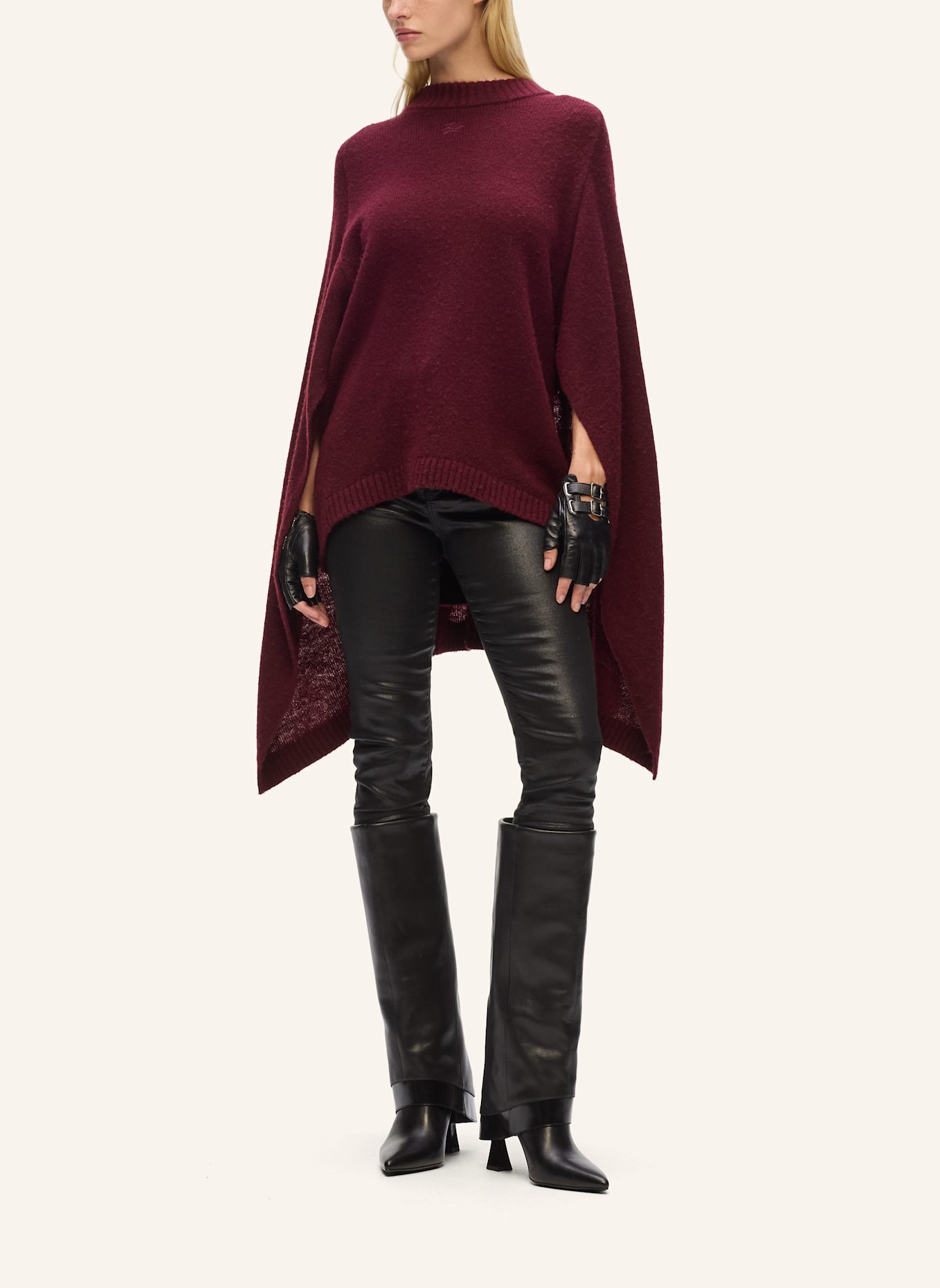 KARL LAGERFELD Top: DUNKELROT