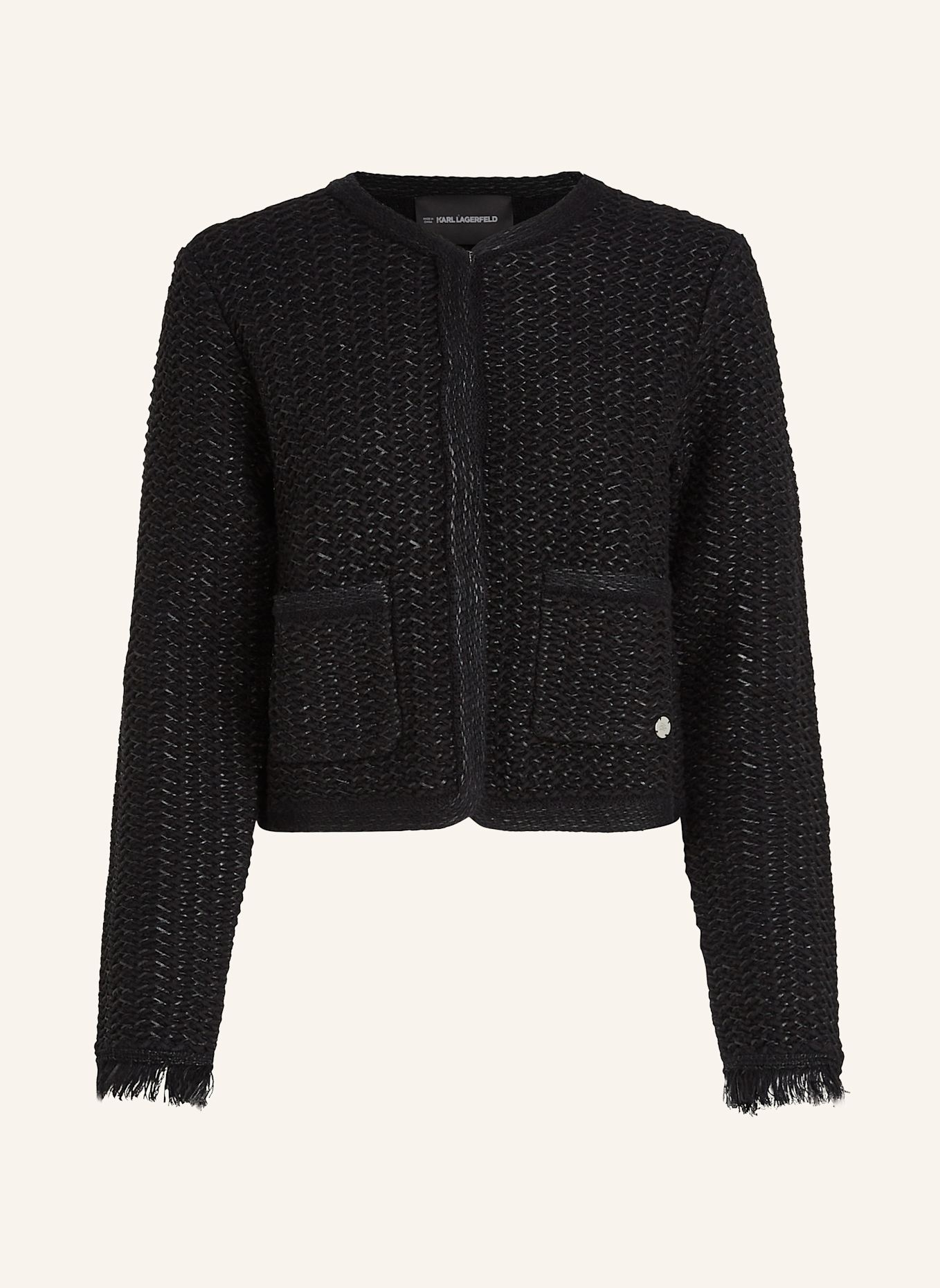 KARL LAGERFELD Top: SCHWARZ