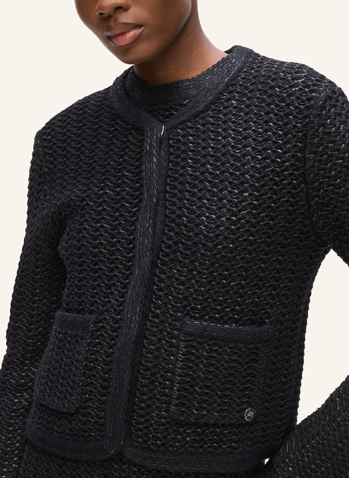 KARL LAGERFELD Top: SCHWARZ