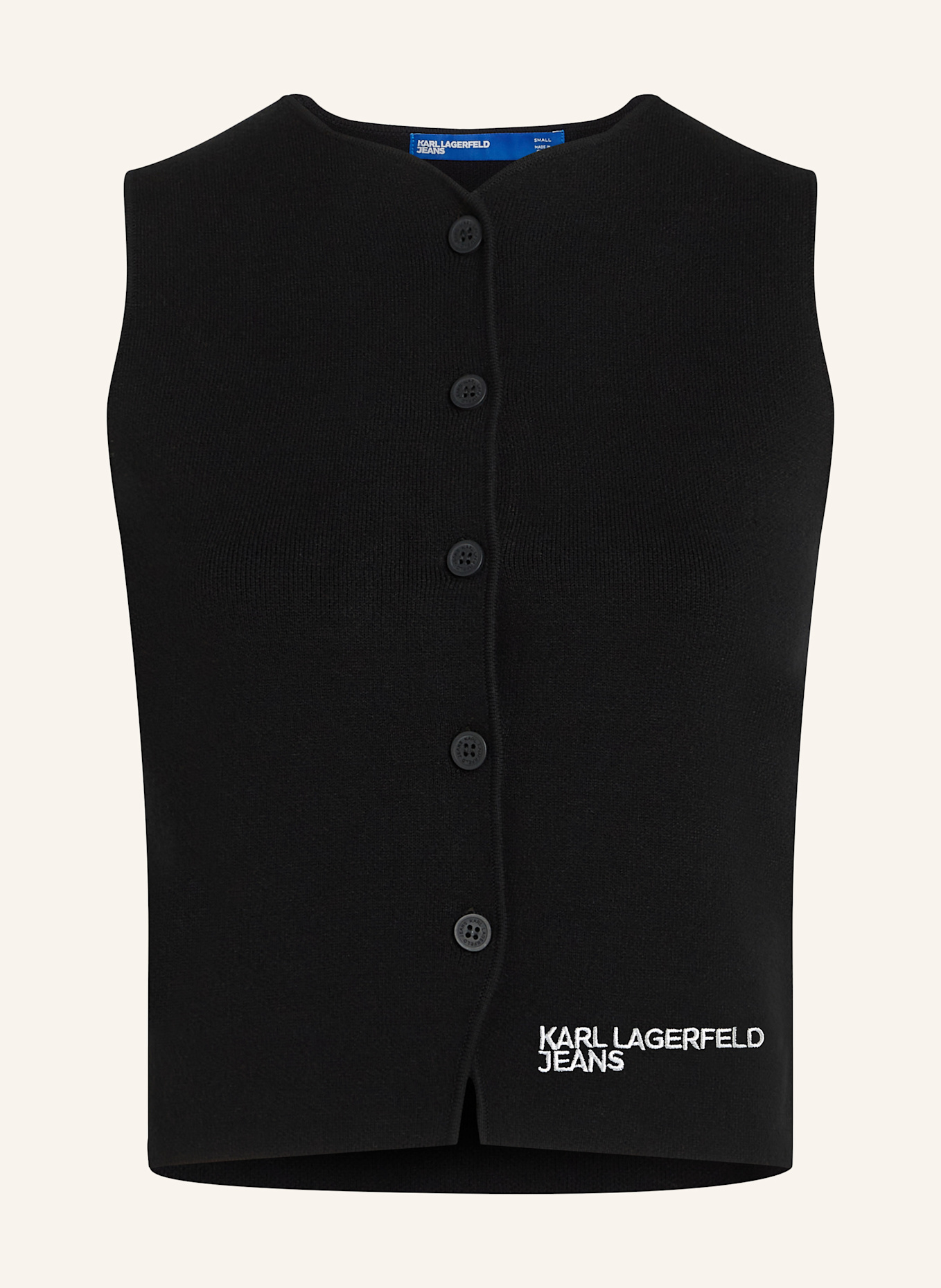 KARL LAGERFELD JEANS Top: SCHWARZ