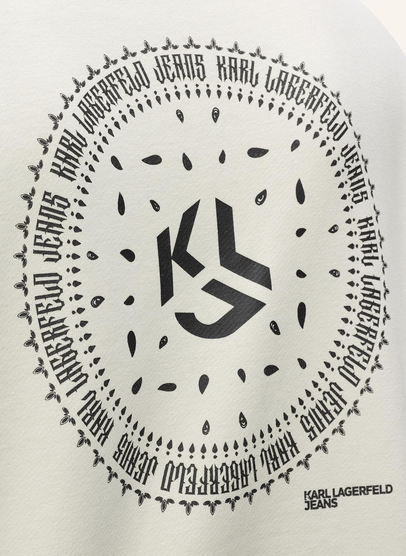 KARL LAGERFELD JEANS Hoodie: WEISS