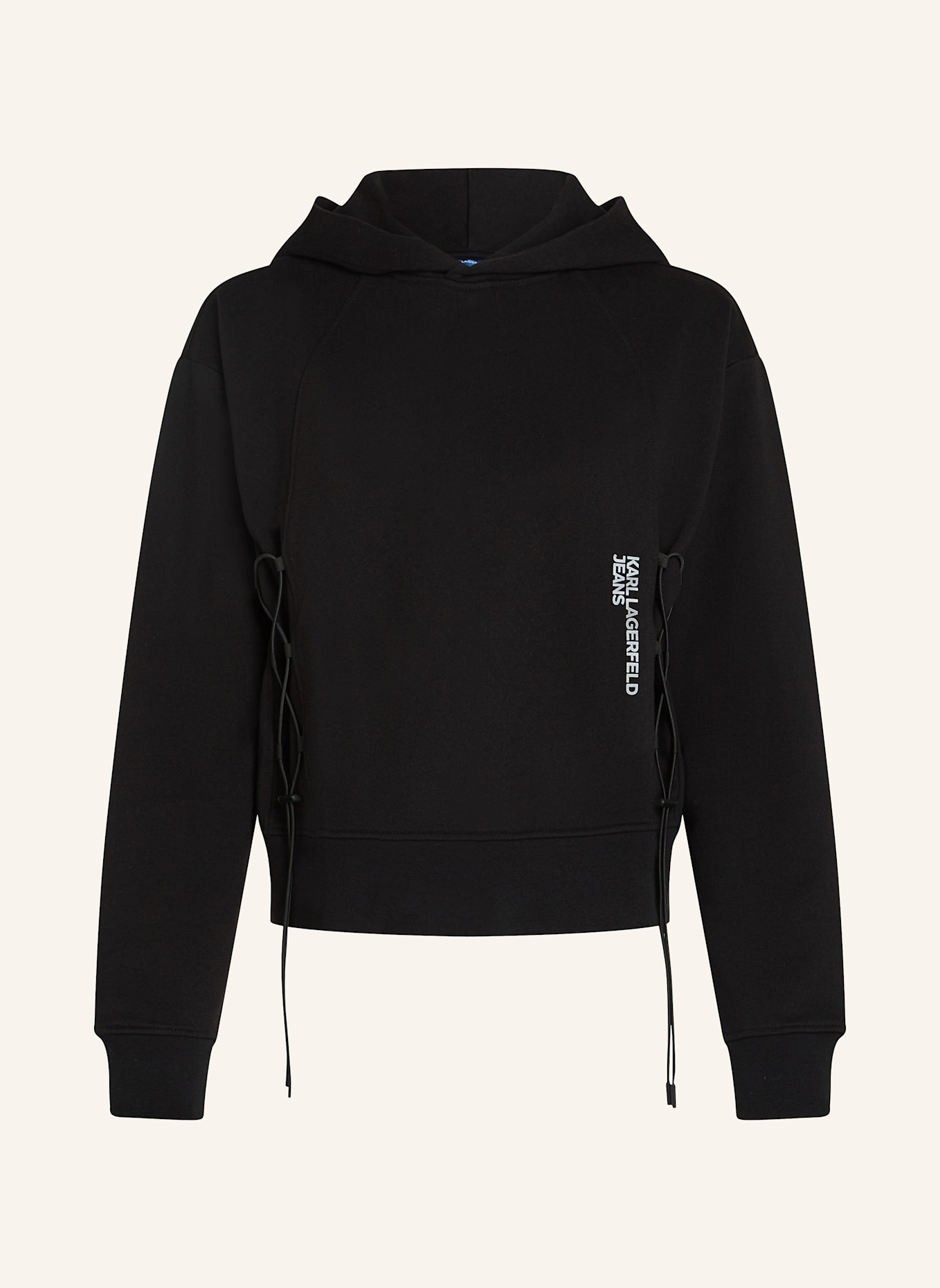 KARL LAGERFELD JEANS Hoodie: SCHWARZ