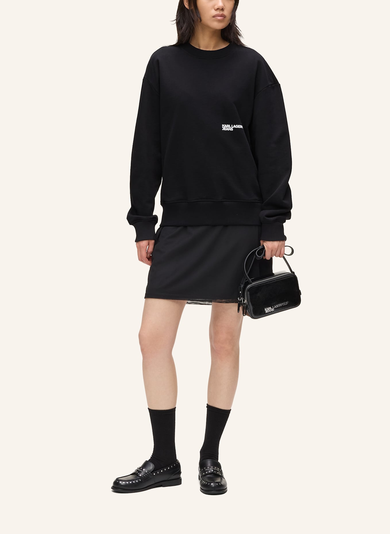 KARL LAGERFELD JEANS Sweatshirt: SCHWARZ