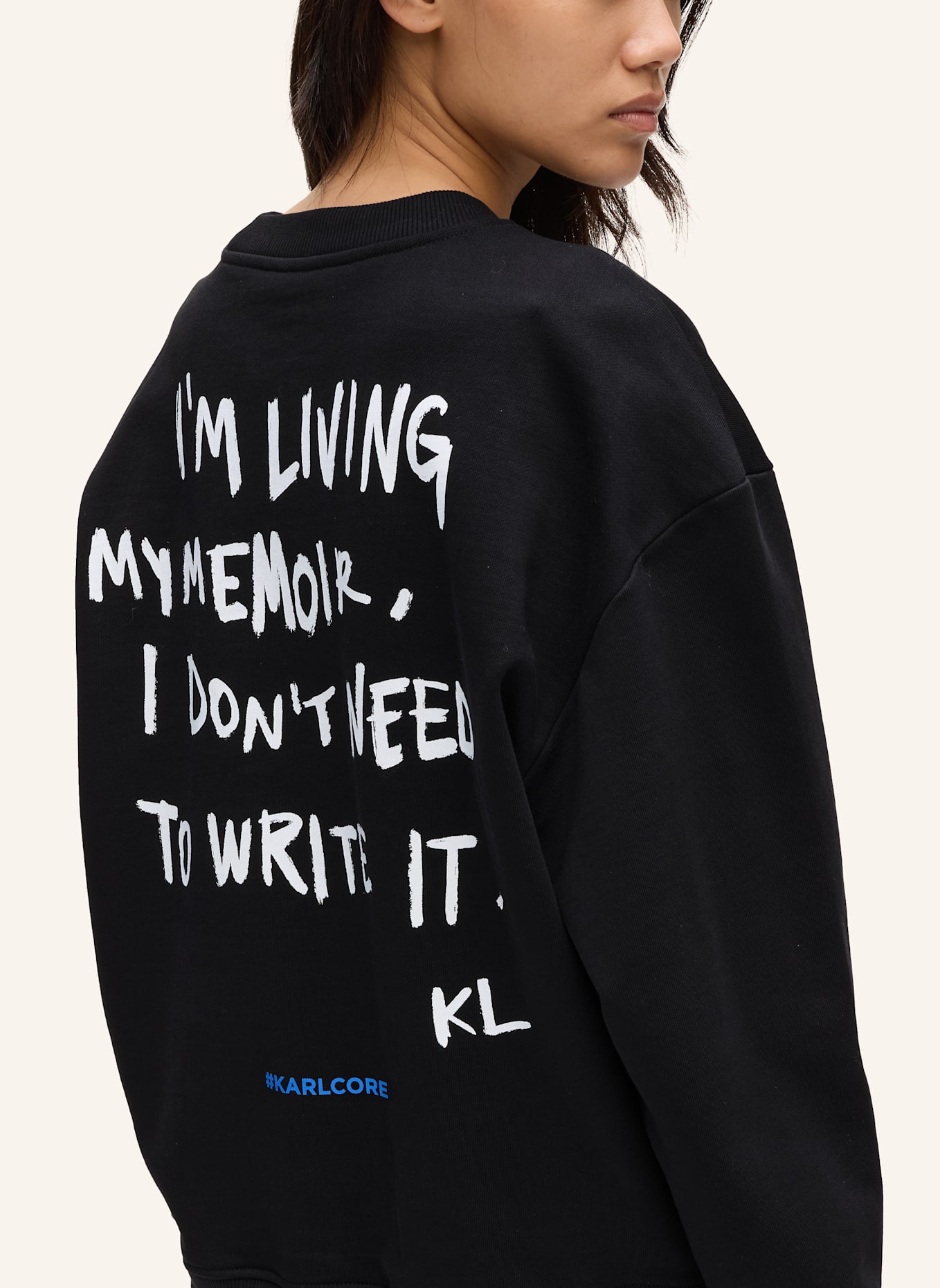 KARL LAGERFELD JEANS Sweatshirt: SCHWARZ