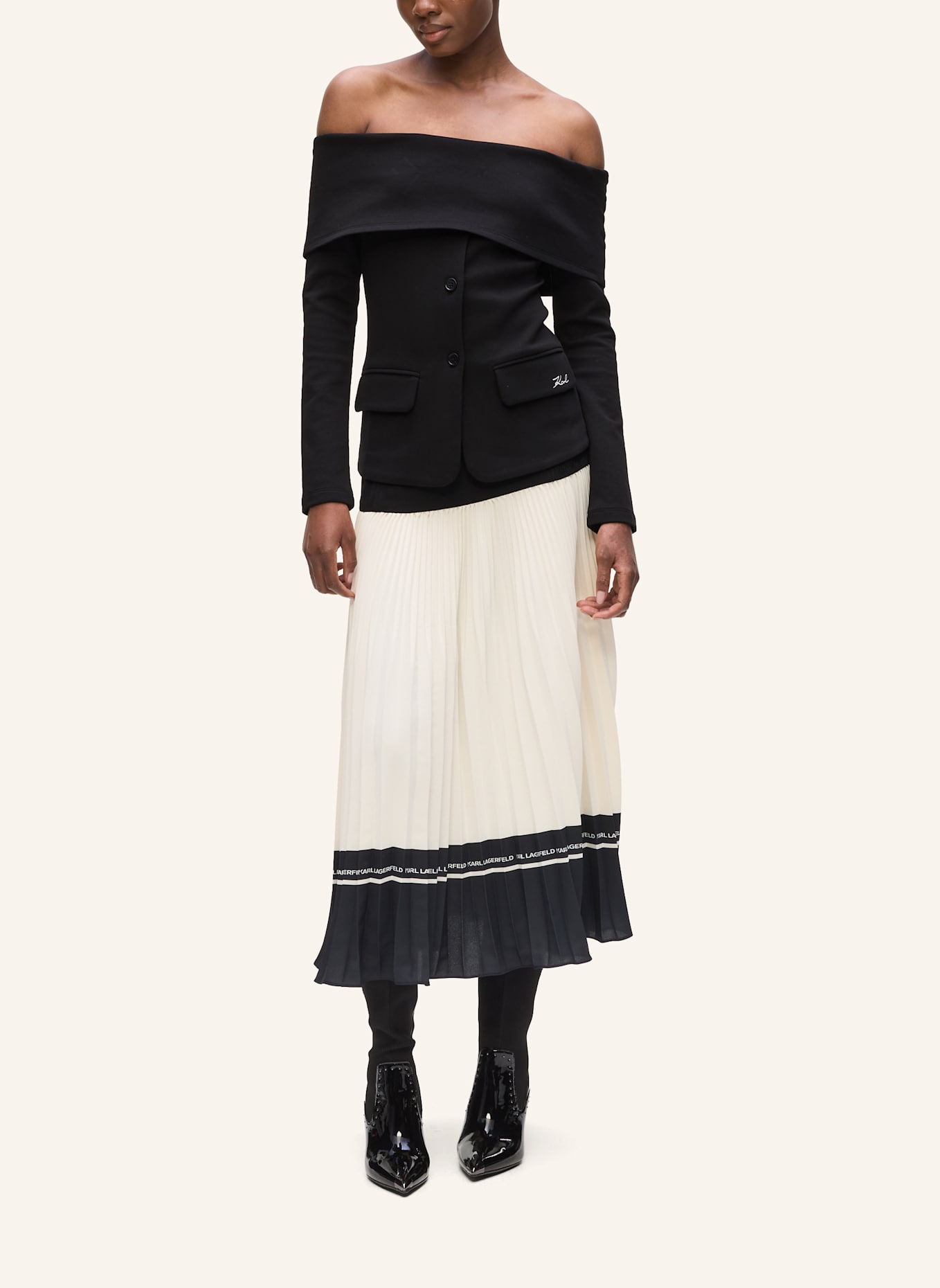 KARL LAGERFELD Sweatshirt: SCHWARZ