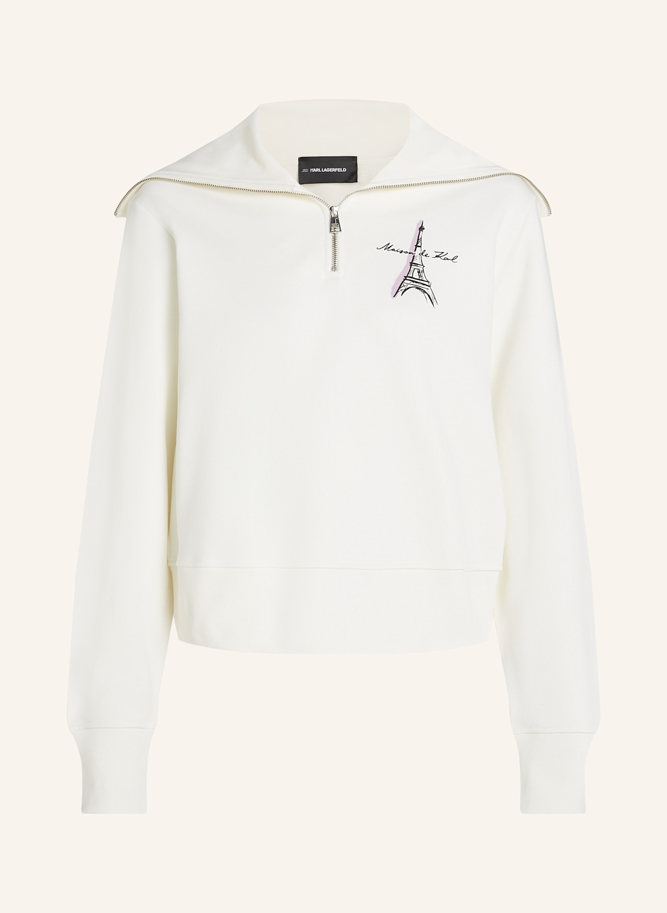 KARL LAGERFELD Sweatshirt: BEIGE