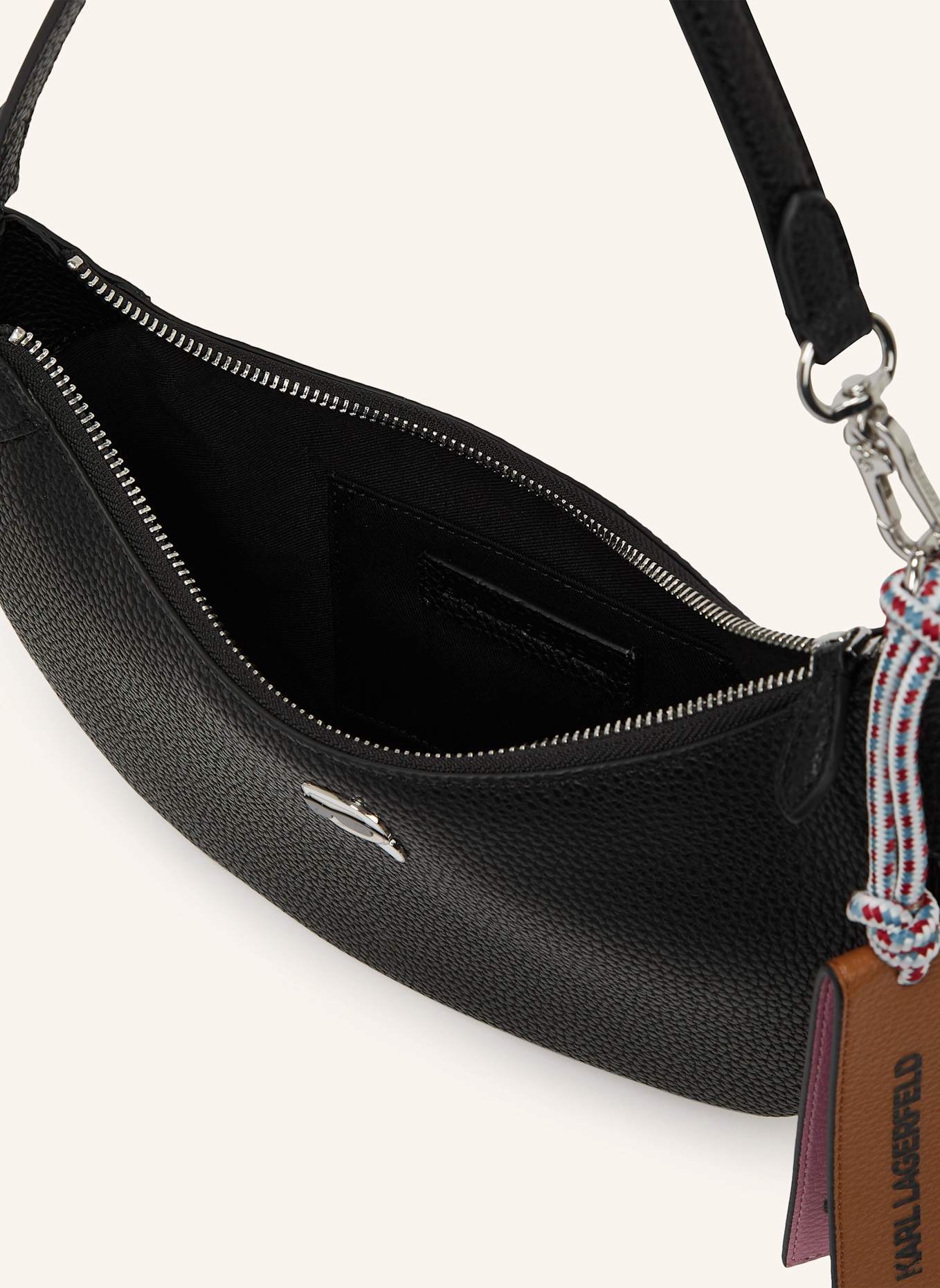 KARL LAGERFELD Schultertasche: SCHWARZ