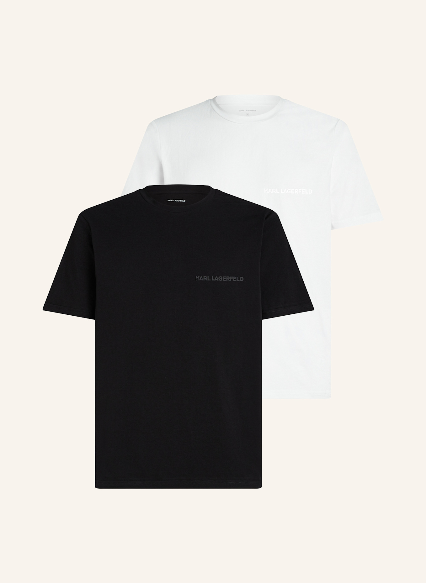 KARL LAGERFELD Top: SCHWARZ