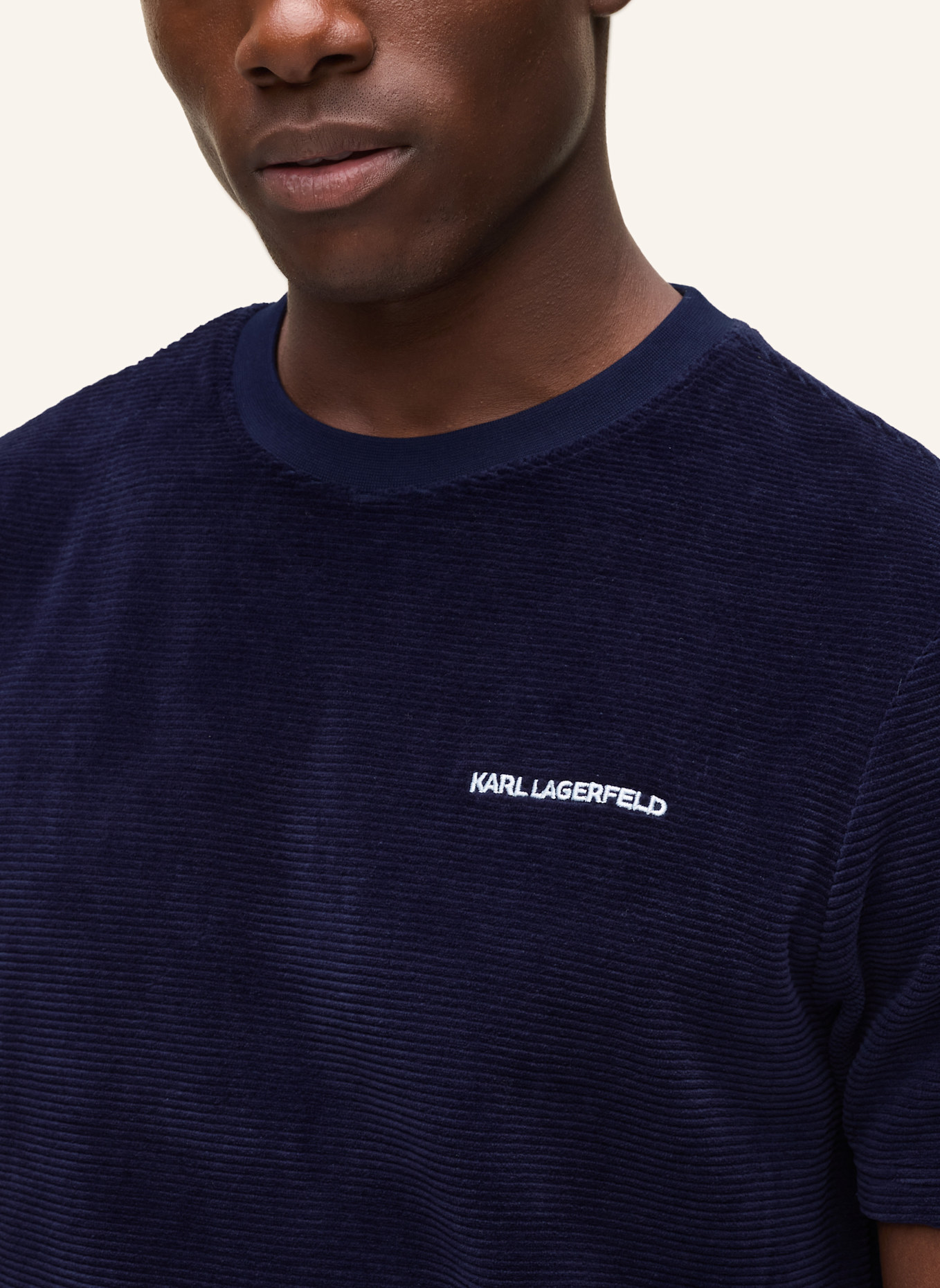 KARL LAGERFELD Nachtwäsche top: DUNKELBLAU