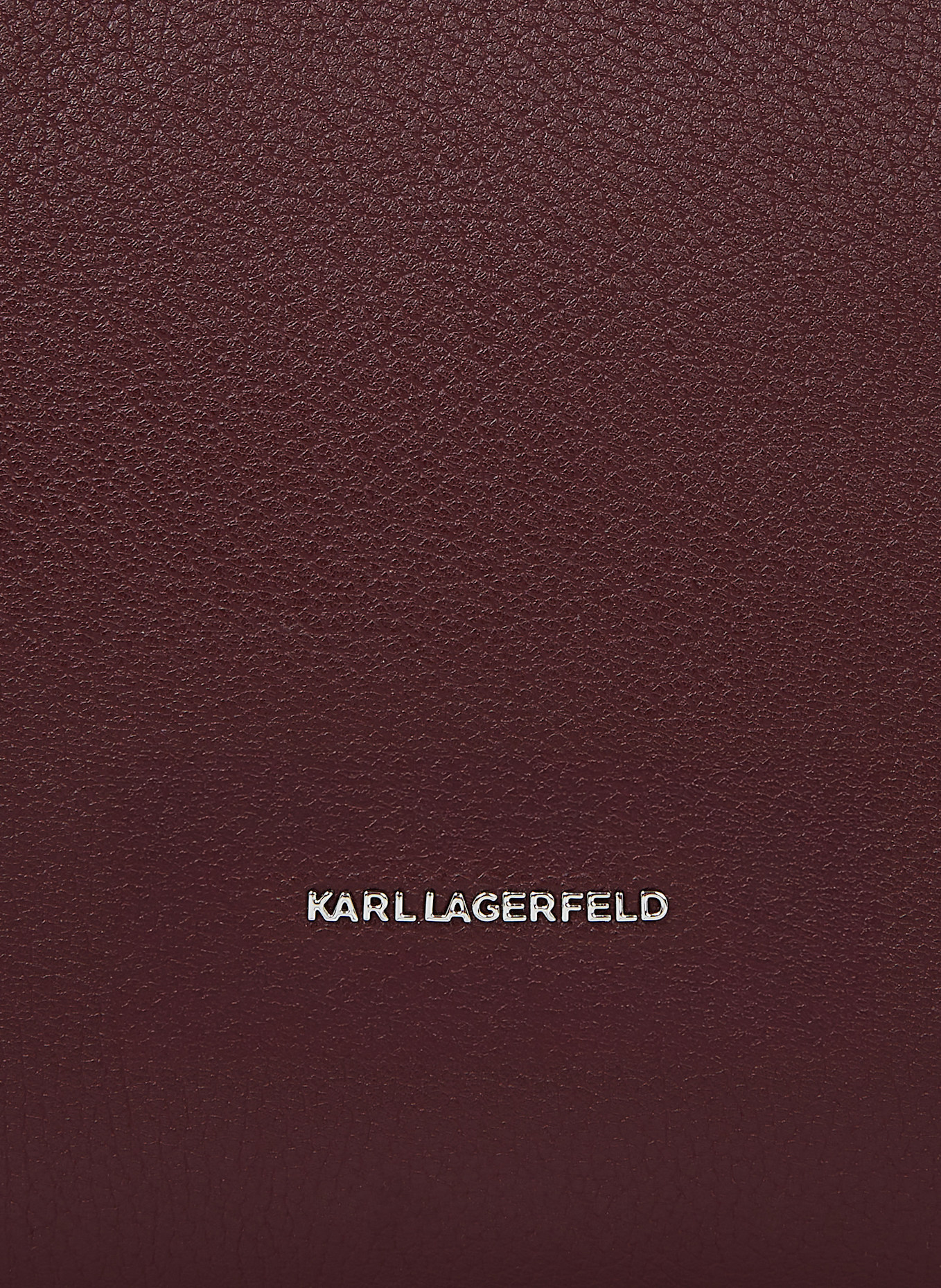 KARL LAGERFELD Hobo-Bag: DUNKELROT