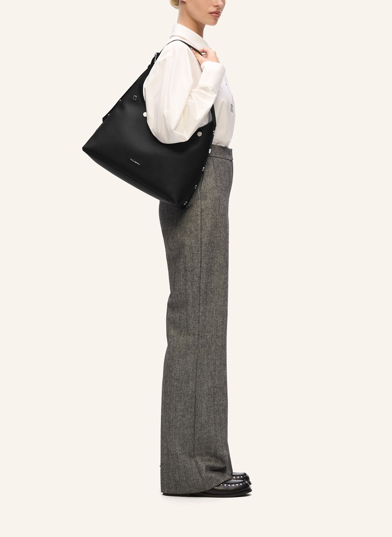 KARL LAGERFELD Hobo-Bag: SCHWARZ