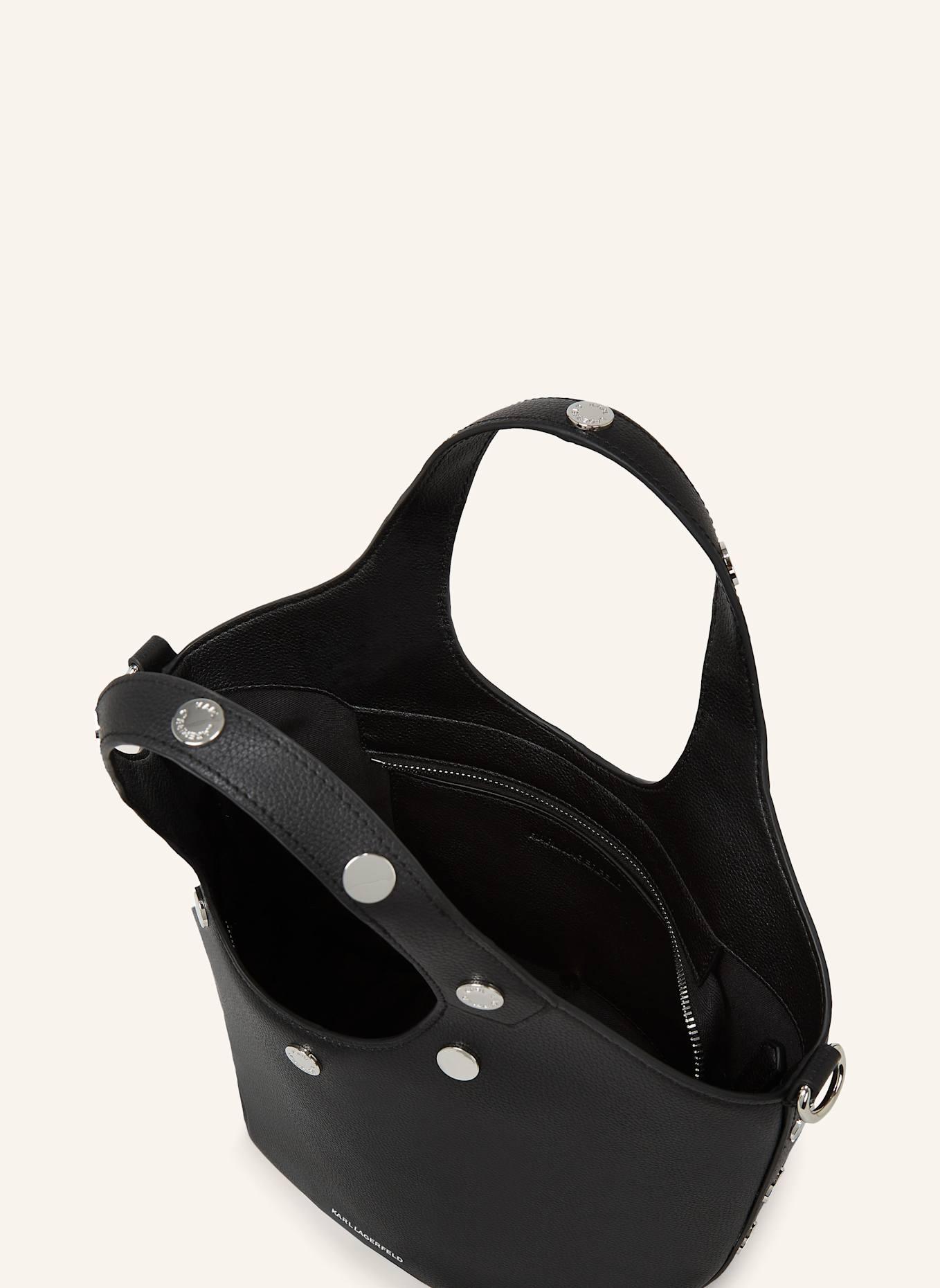 KARL LAGERFELD Handtasche: SCHWARZ