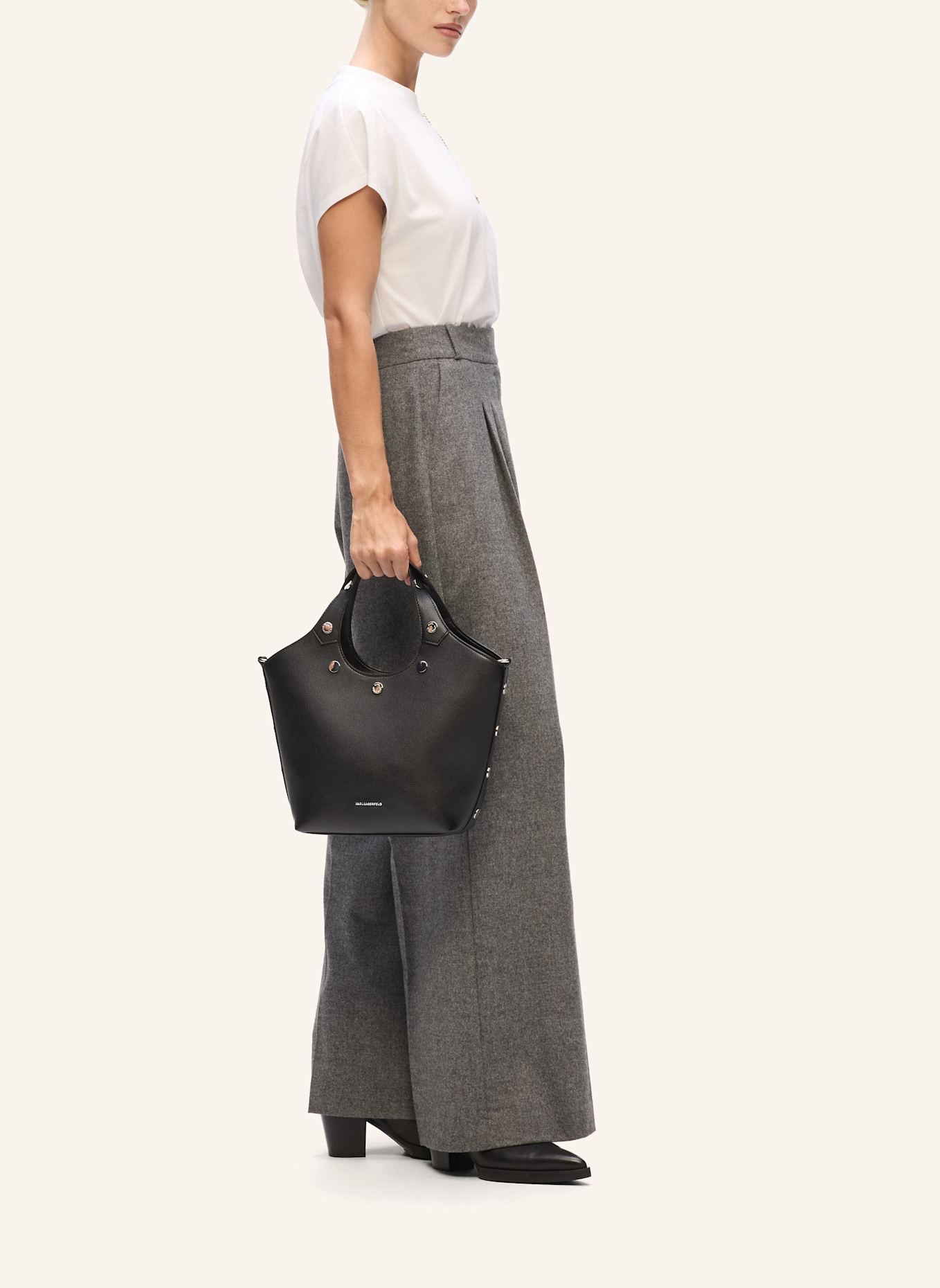 KARL LAGERFELD Handtasche: SCHWARZ